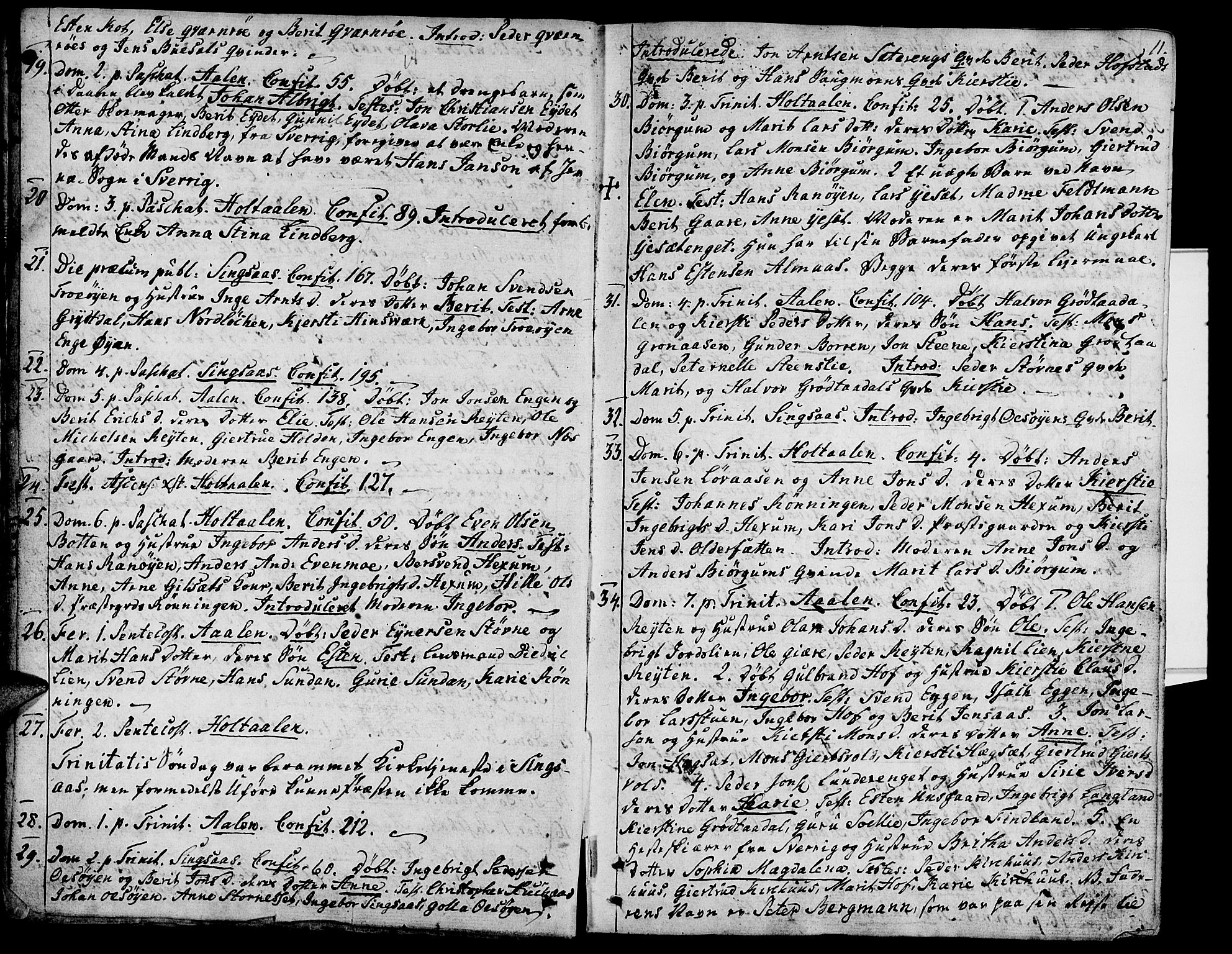 Ministerialprotokoller, klokkerbøker og fødselsregistre - Sør-Trøndelag, SAT/A-1456/685/L0953: Parish register (official) no. 685A02, 1805-1816, p. 11