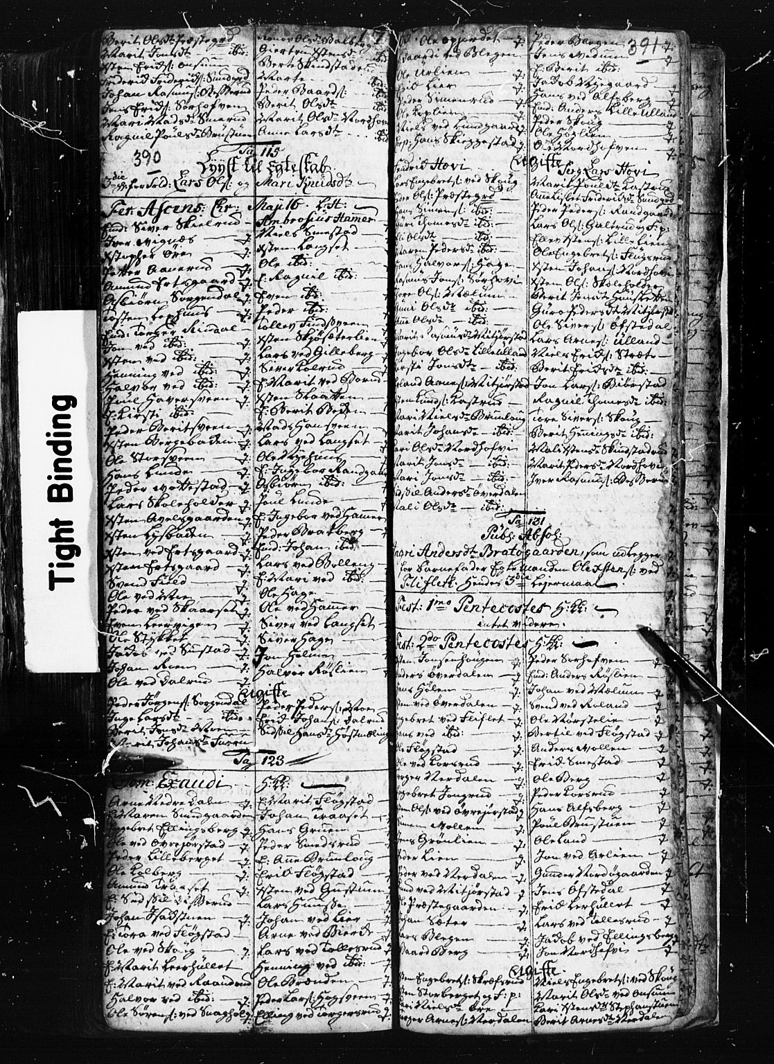 Fåberg prestekontor, SAH/PREST-086/H/Ha/Hab/L0001: Parish register (copy) no. 1, 1727-1767, p. 390-391