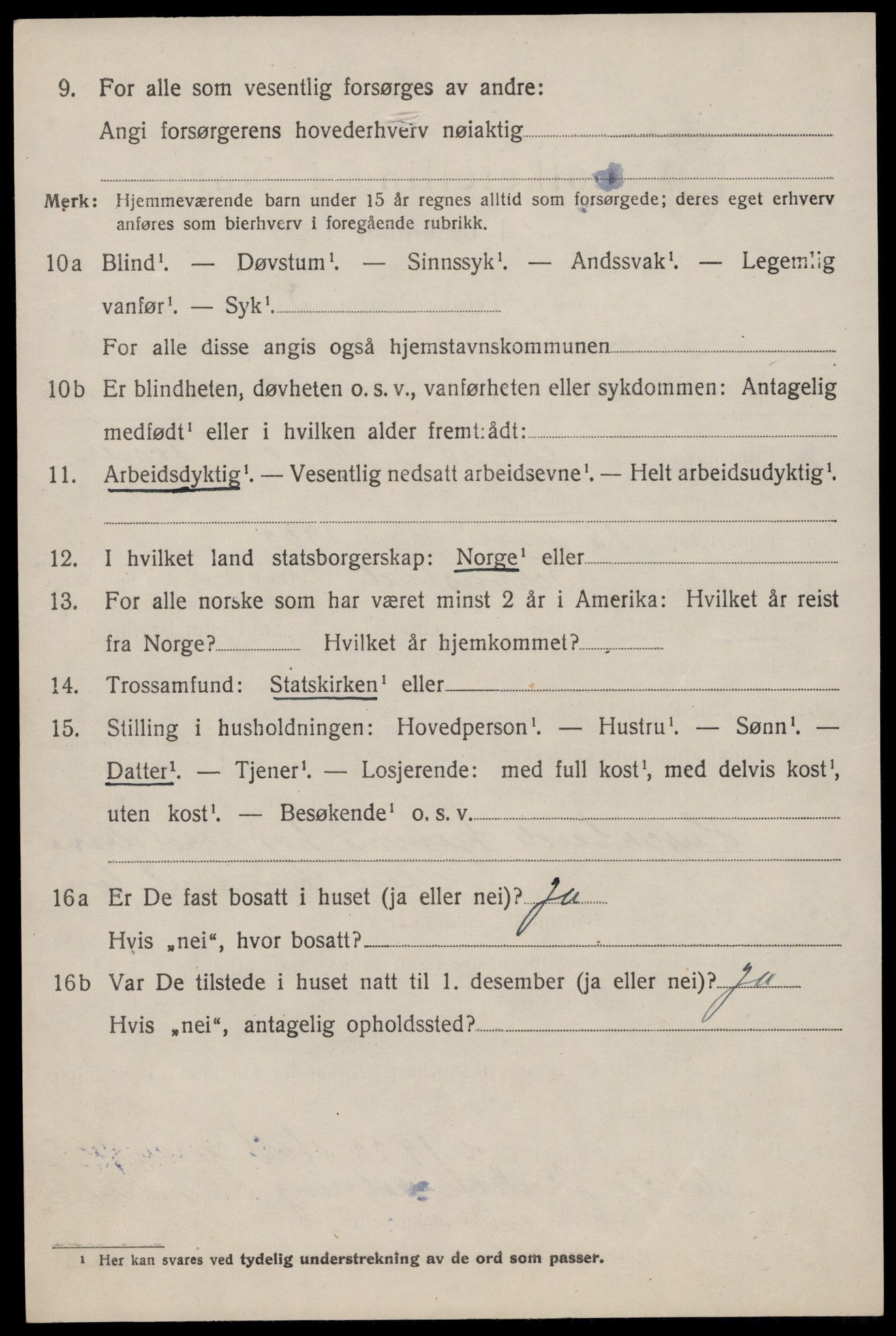 SAST, 1920 census for Torvastad, 1920, p. 4281