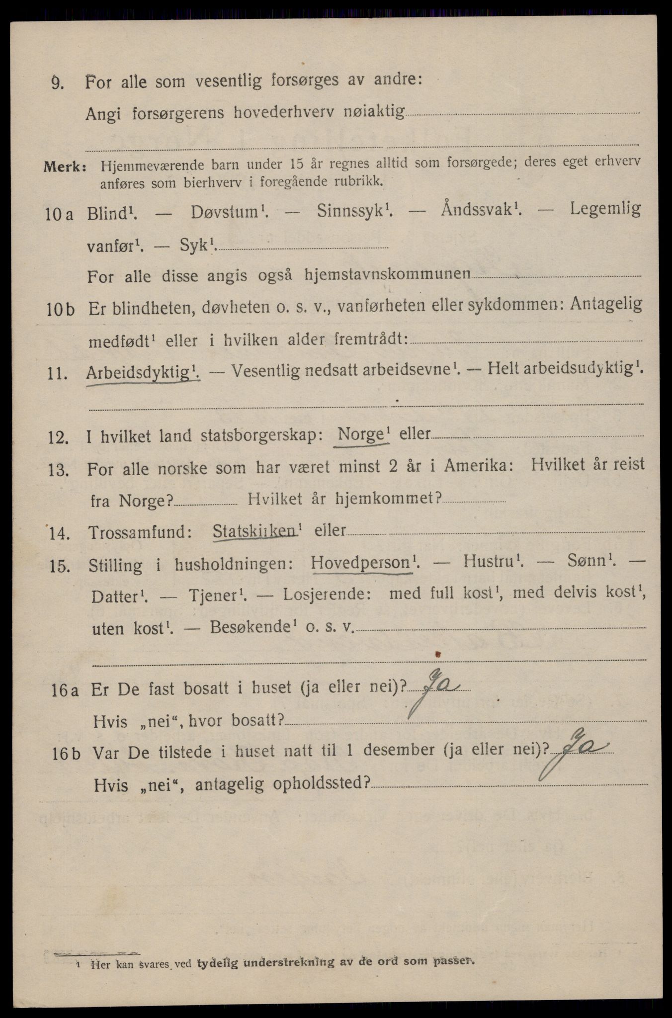 SAST, 1920 census for Kopervik, 1920, p. 4105