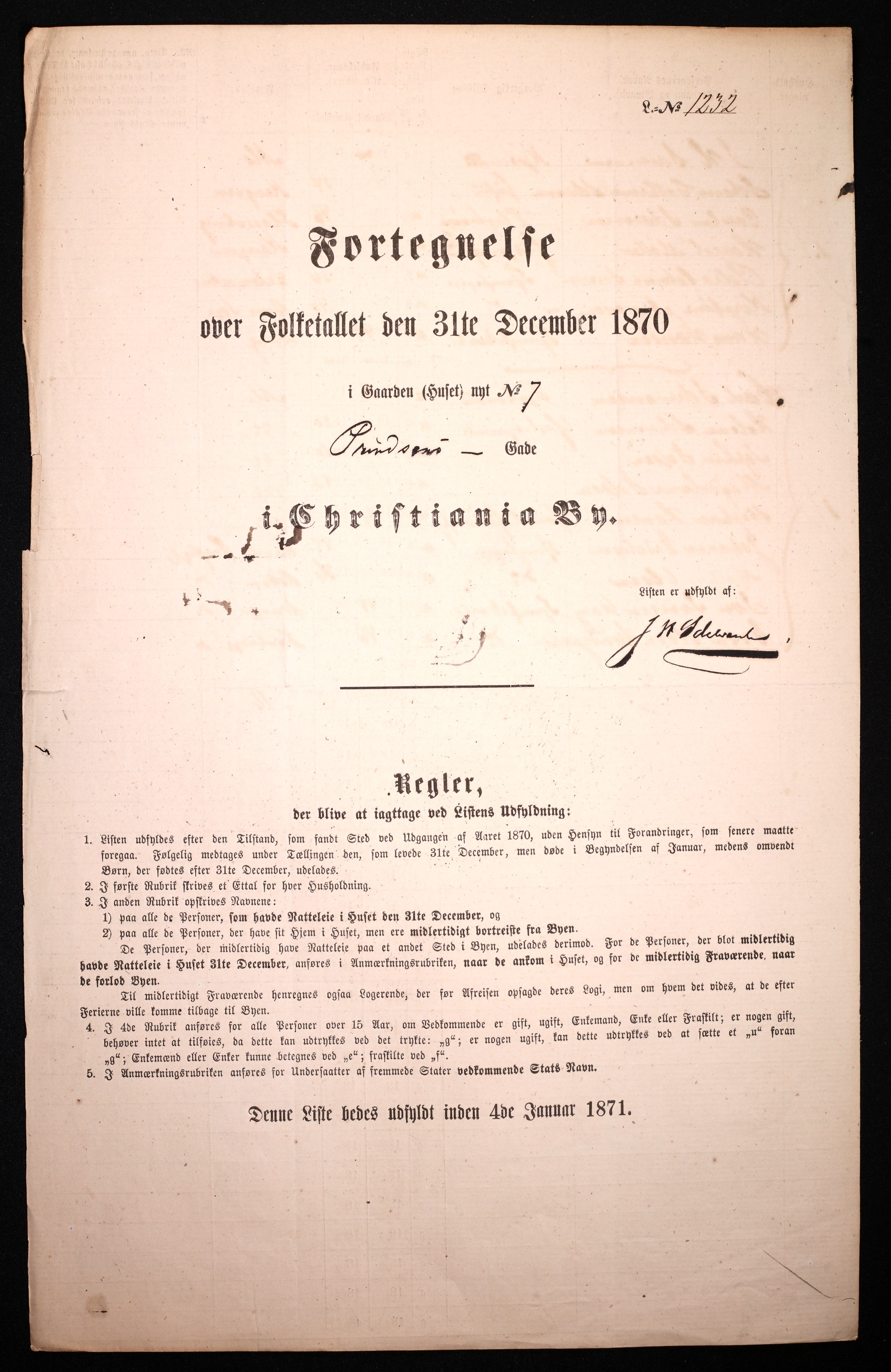 RA, 1870 census for 0301 Kristiania, 1870, p. 2803