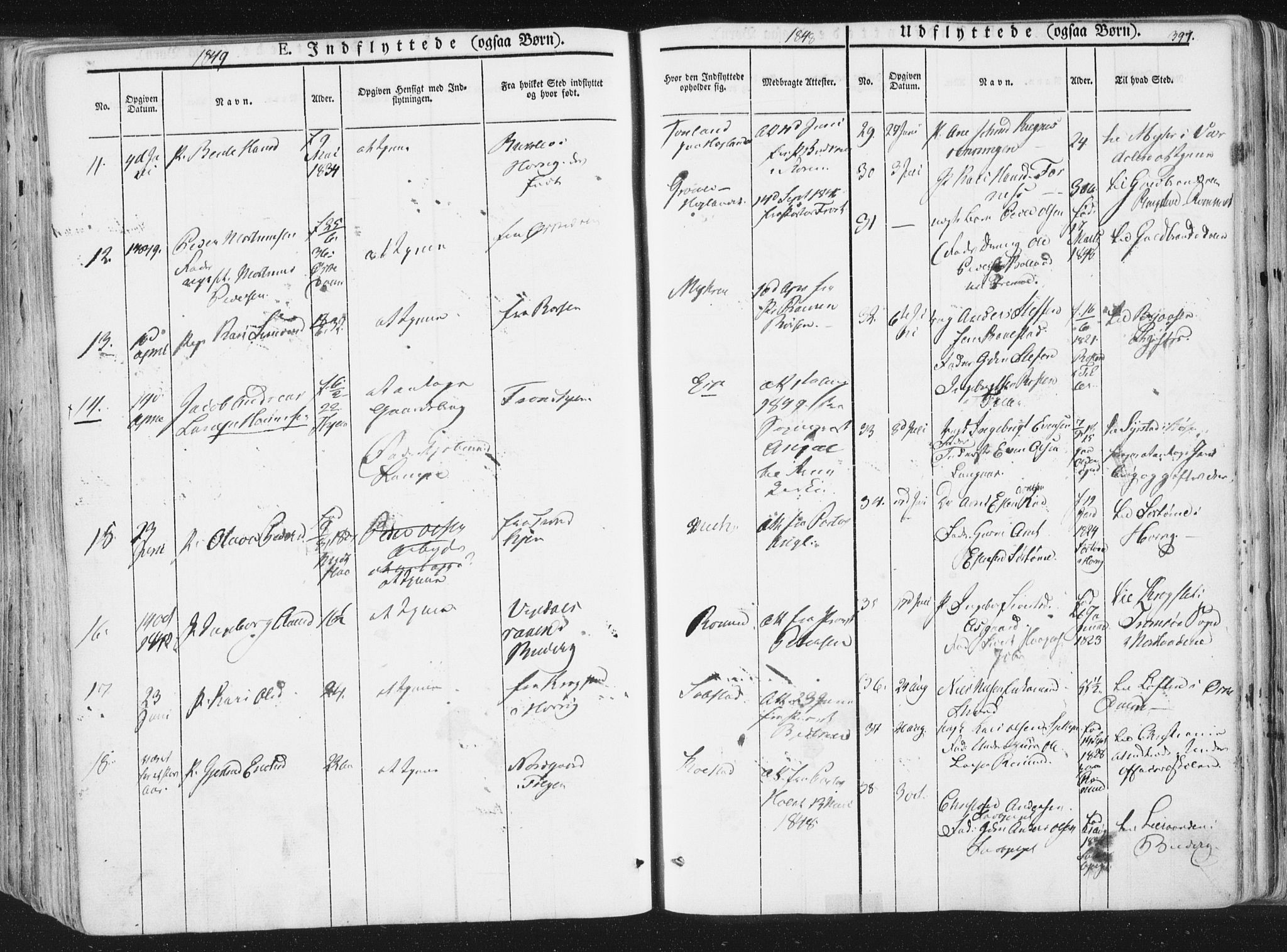 Ministerialprotokoller, klokkerbøker og fødselsregistre - Sør-Trøndelag, SAT/A-1456/691/L1074: Parish register (official) no. 691A06, 1842-1852, p. 397