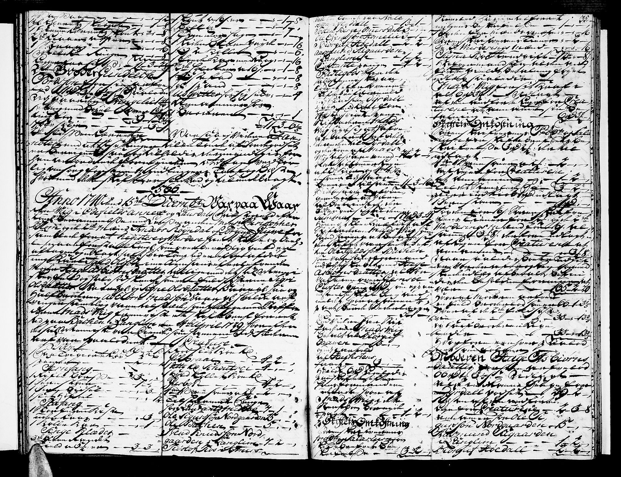 Vest-Telemark sorenskriveri, SAKO/A-134/H/Ha/Haa/L0006: Skifteprotokoll, 1740-1743, p. 34b-35a