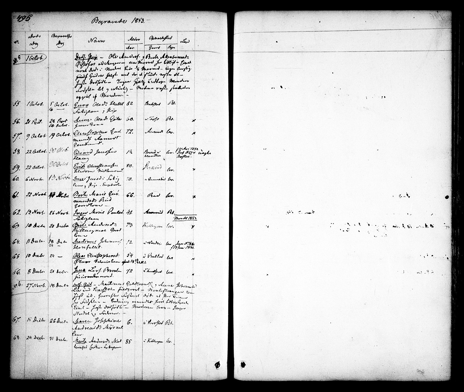 Aurskog prestekontor Kirkebøker, AV/SAO-A-10304a/F/Fa/L0006: Parish register (official) no. I 6, 1829-1853, p. 495