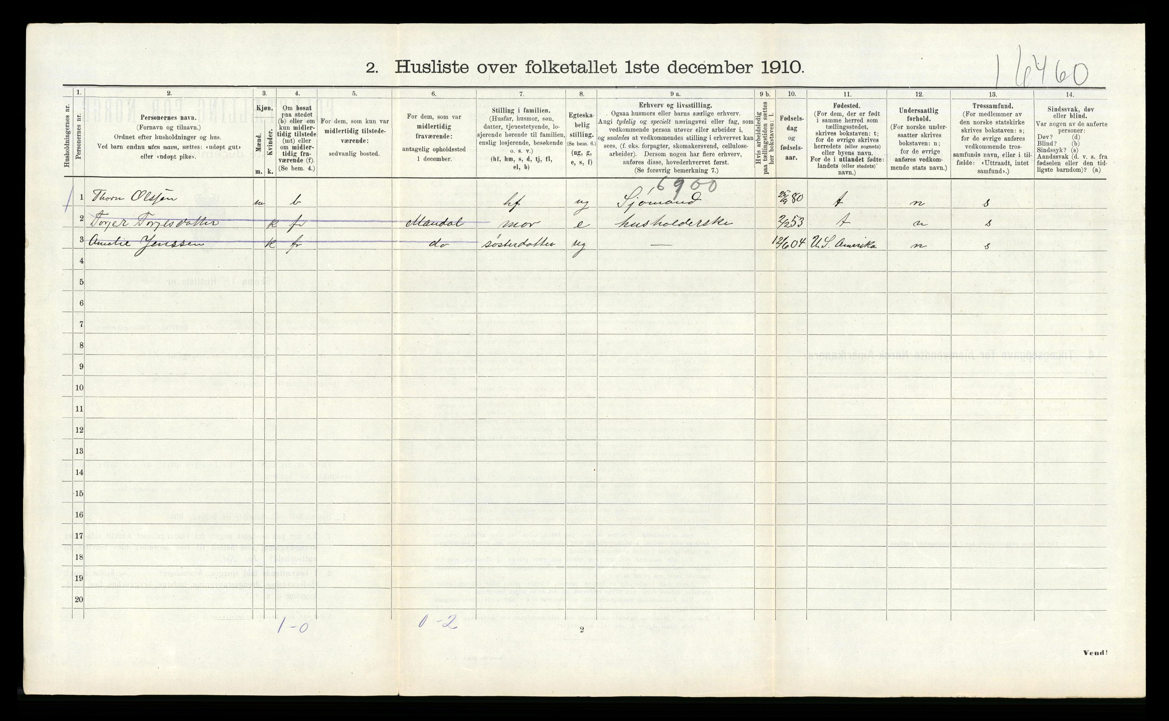 RA, 1910 census for Halse og Harkmark, 1910, p. 549