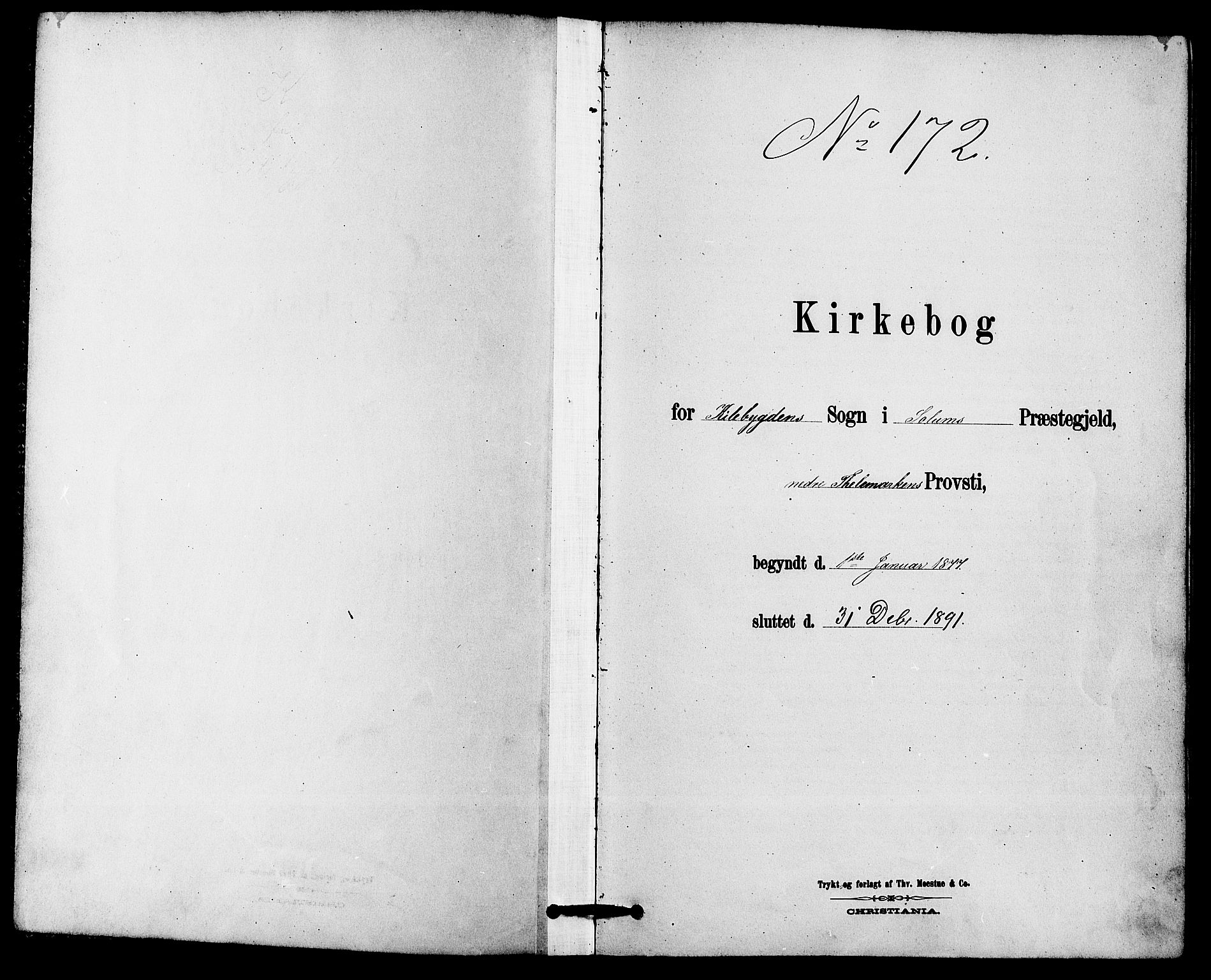 Solum kirkebøker, SAKO/A-306/F/Fc/L0001: Parish register (official) no. III 1, 1877-1891