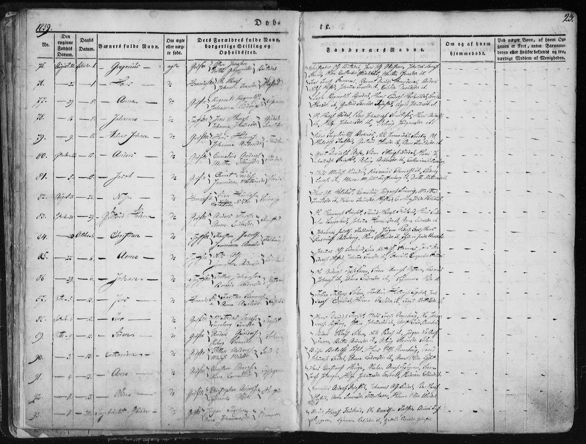 Fjaler sokneprestembete, AV/SAB-A-79801/H/Haa/Haaa/L0006: Parish register (official) no. A 6, 1835-1884, p. 23