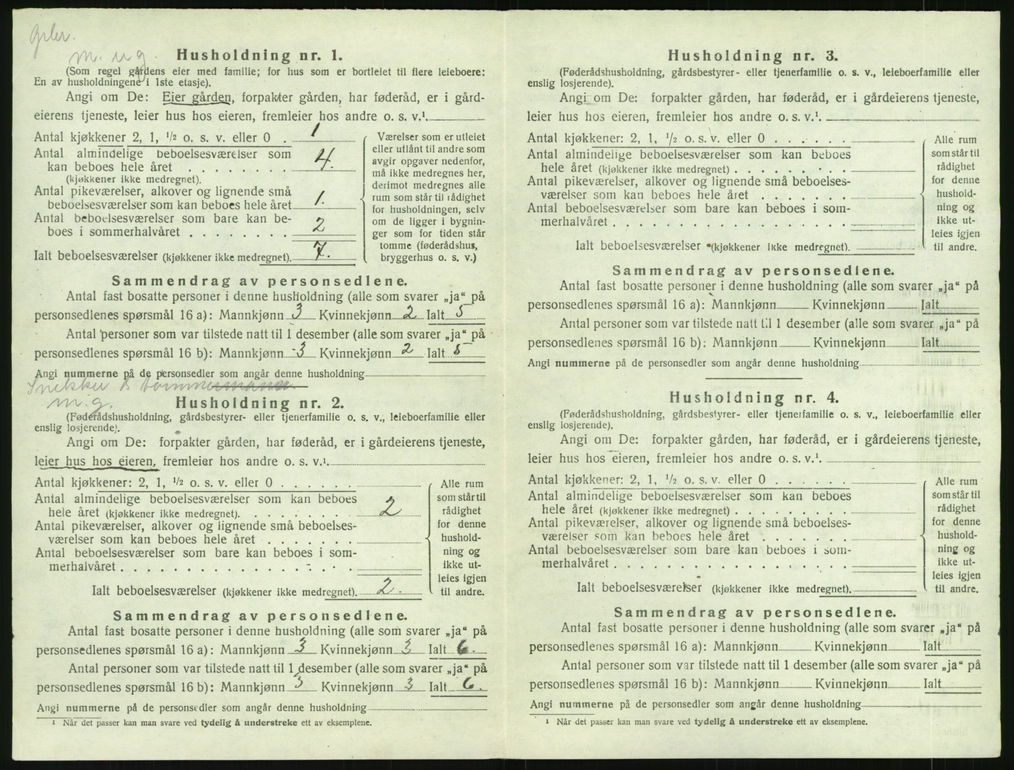 SAK, 1920 census for Åmli, 1920, p. 132