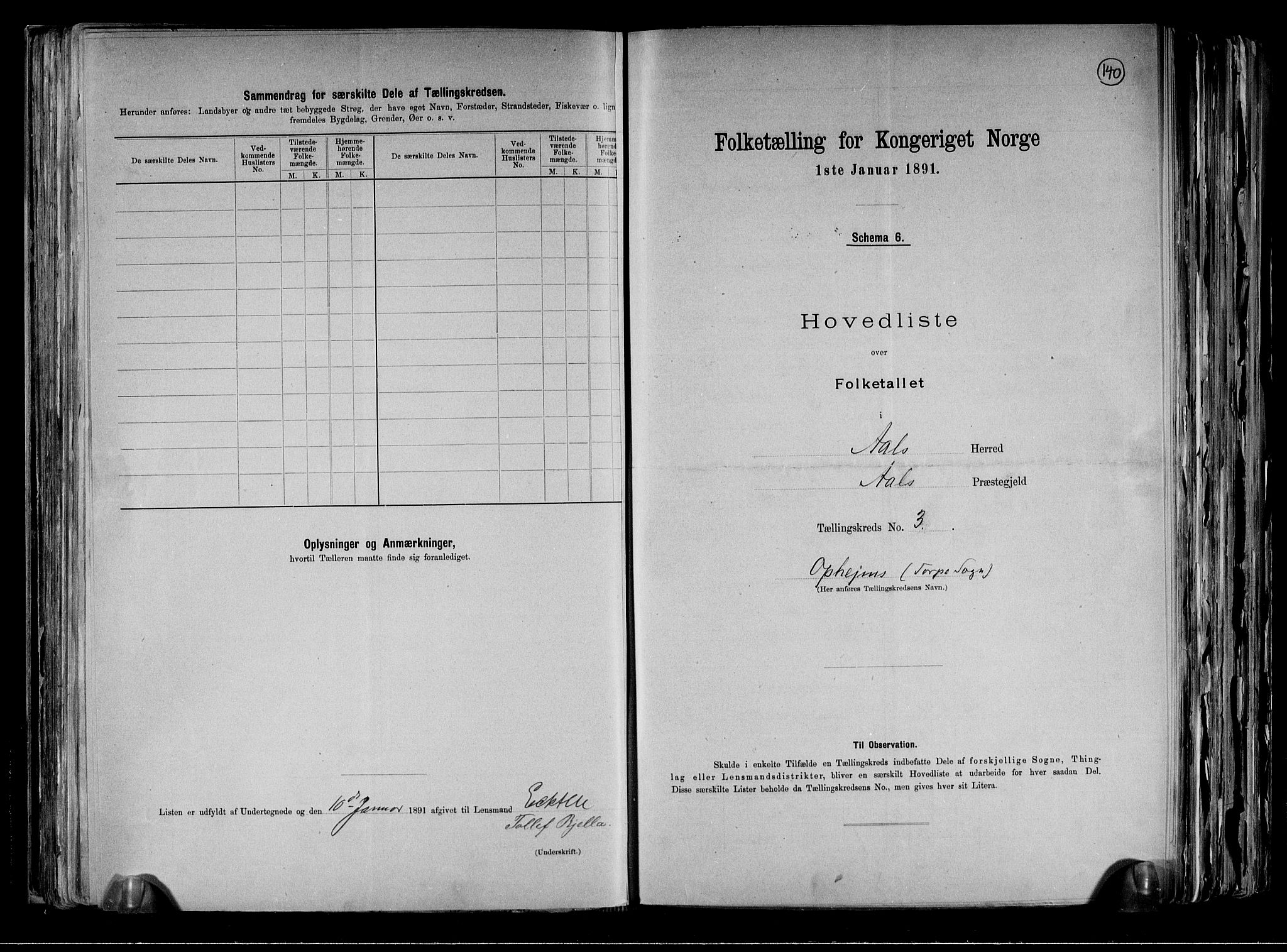 RA, 1891 census for 0619 Ål, 1891, p. 10