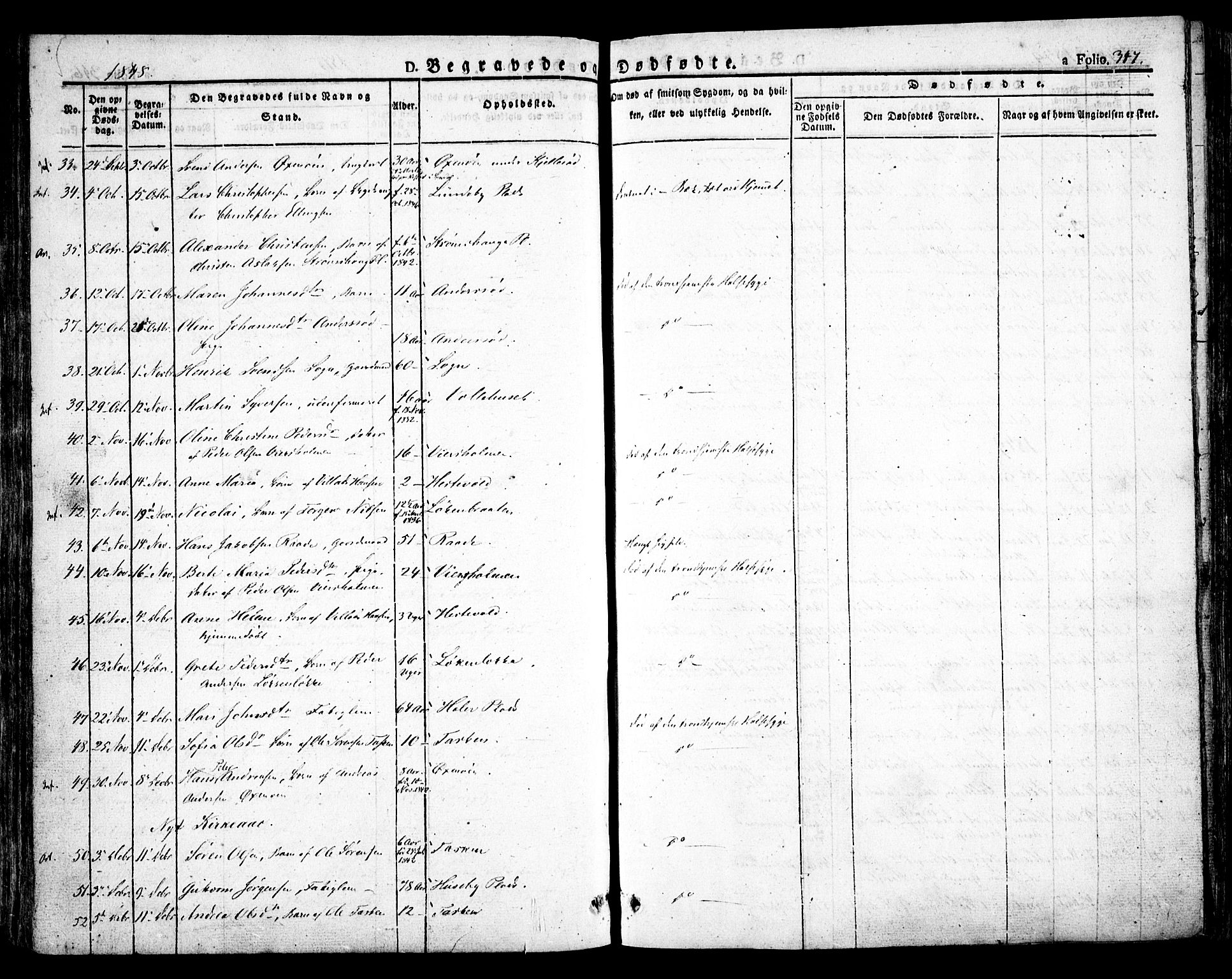 Råde prestekontor kirkebøker, AV/SAO-A-2009/F/Fa/L0005: Parish register (official) no. 5, 1830-1853, p. 347