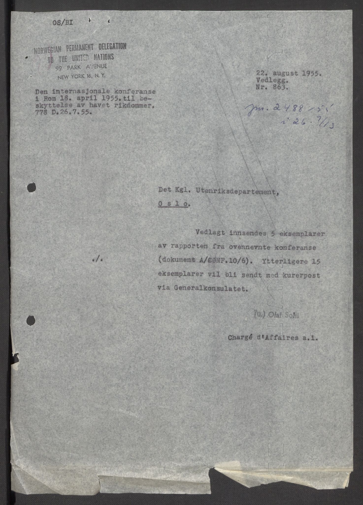 Utenriksdepartementet, RA/S-2259, 1954-1958, p. 546