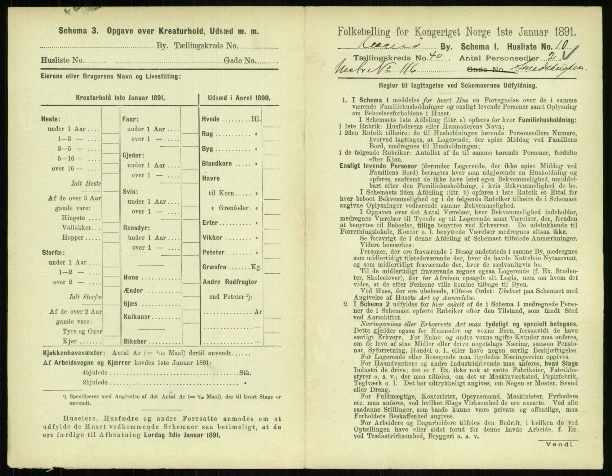 RA, 1891 census for 0801 Kragerø, 1891, p. 1646