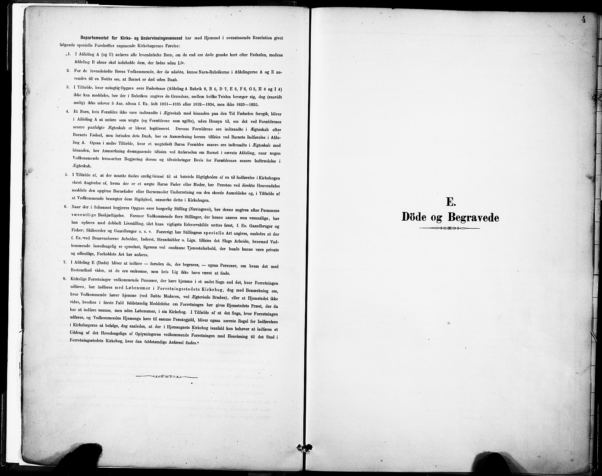 Domkirken sokneprestembete, SAB/A-74801/H/Haa/L0043: Parish register (official) no. E 5, 1882-1904, p. 4