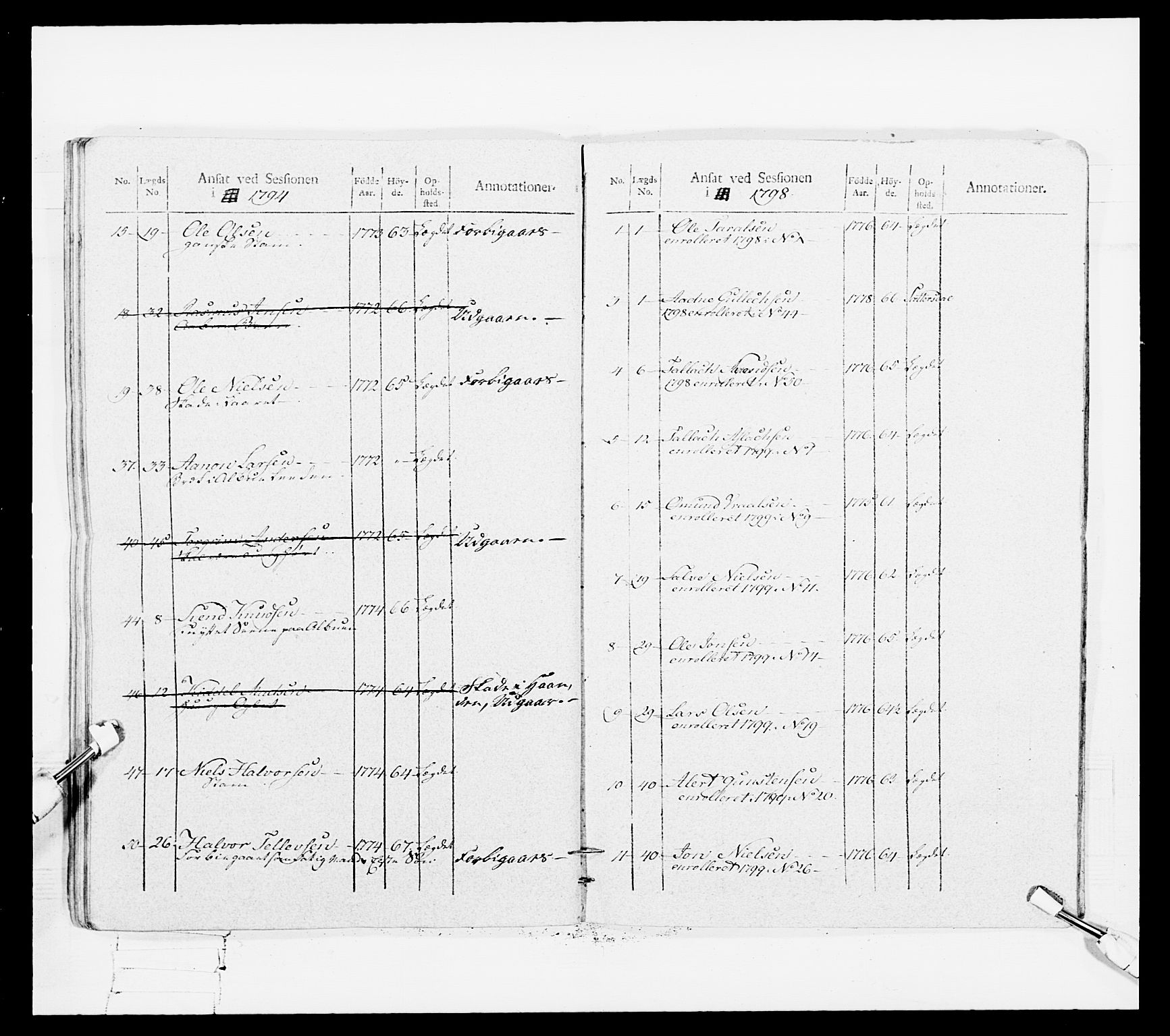 Generalitets- og kommissariatskollegiet, Det kongelige norske kommissariatskollegium, AV/RA-EA-5420/E/Eh/L0108: Vesterlenske nasjonale infanteriregiment, 1791-1802, p. 575