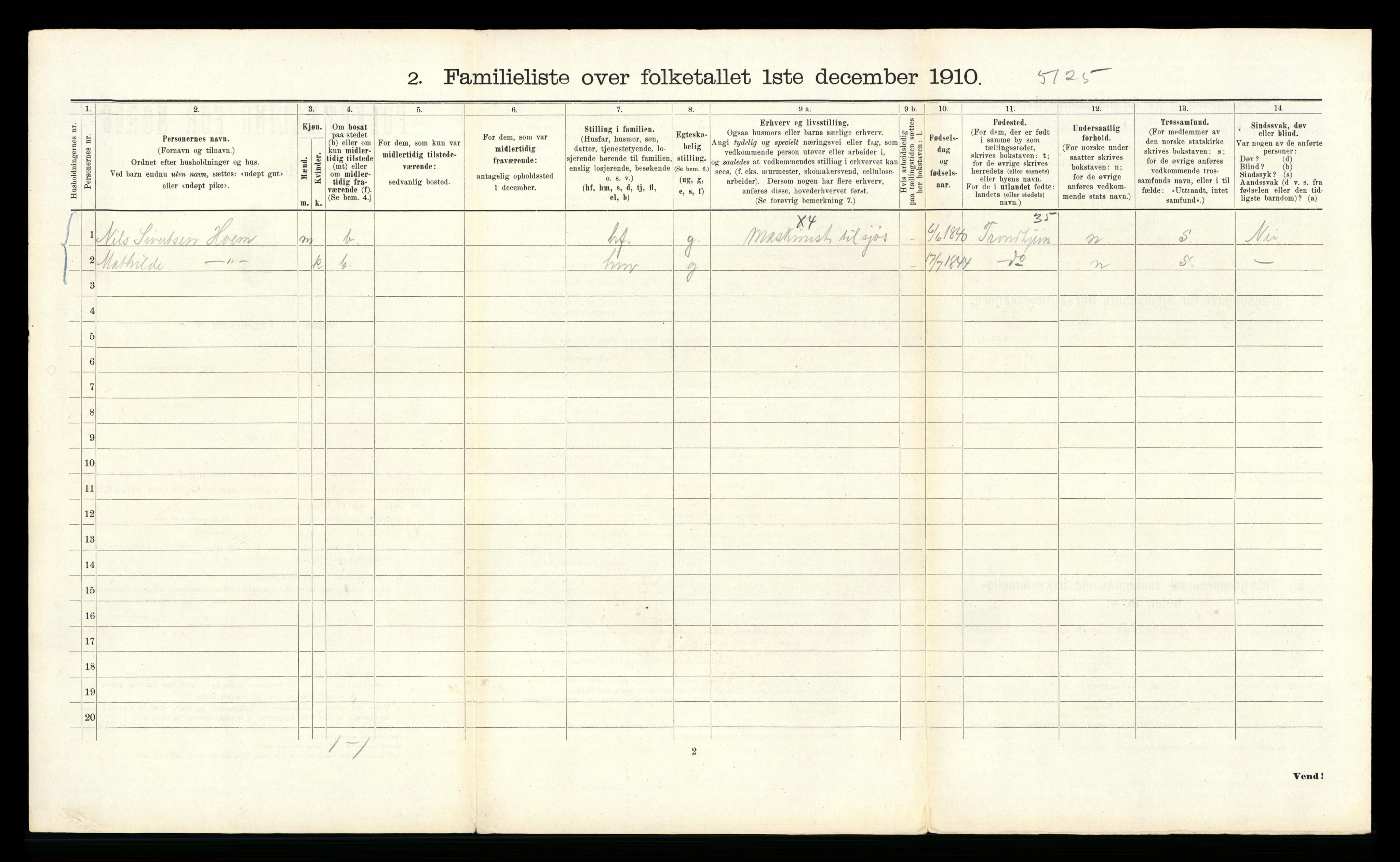 RA, 1910 census for Bergen, 1910, p. 31208