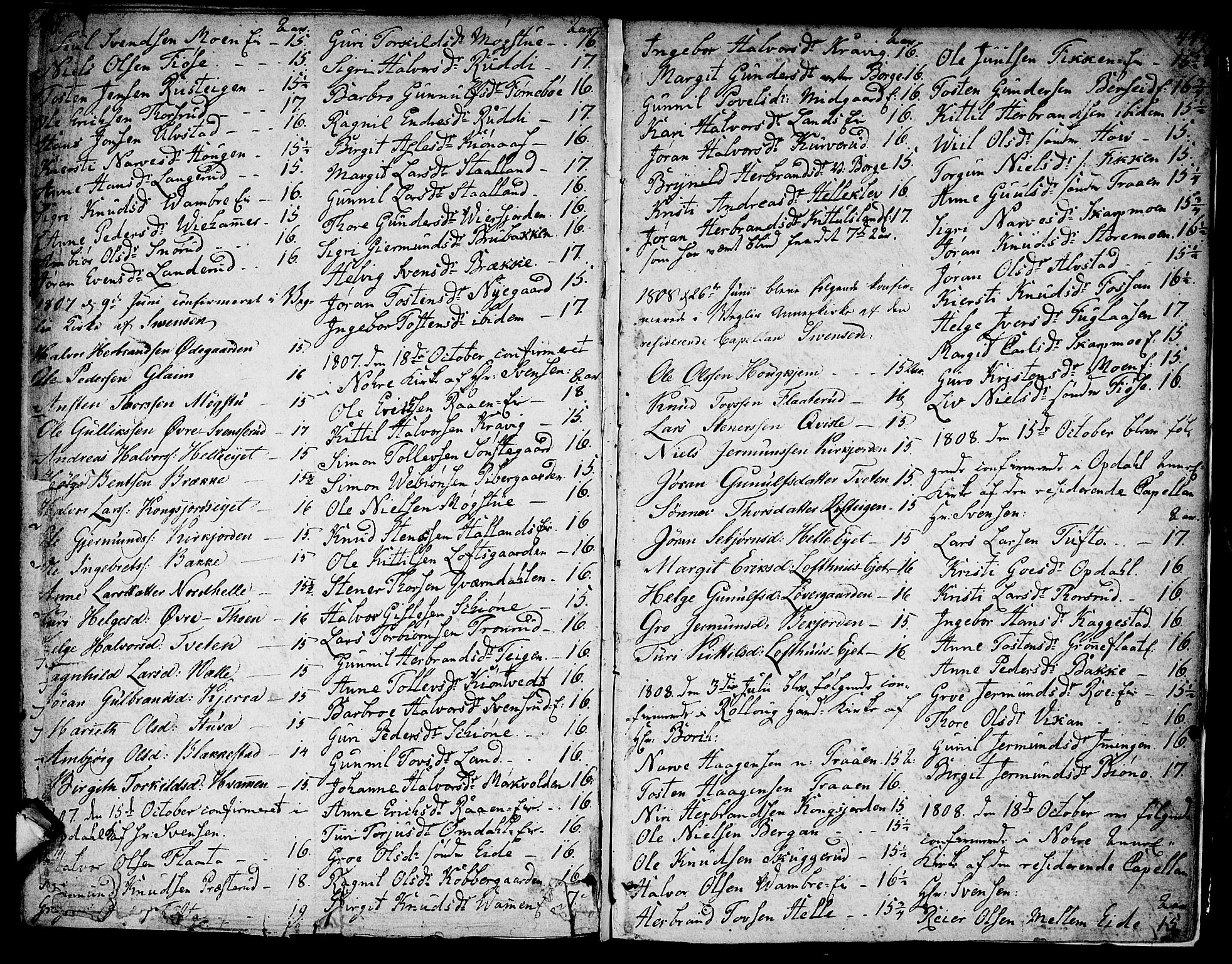 Rollag kirkebøker, SAKO/A-240/F/Fa/L0005: Parish register (official) no. I 5, 1792-1814, p. 448-449