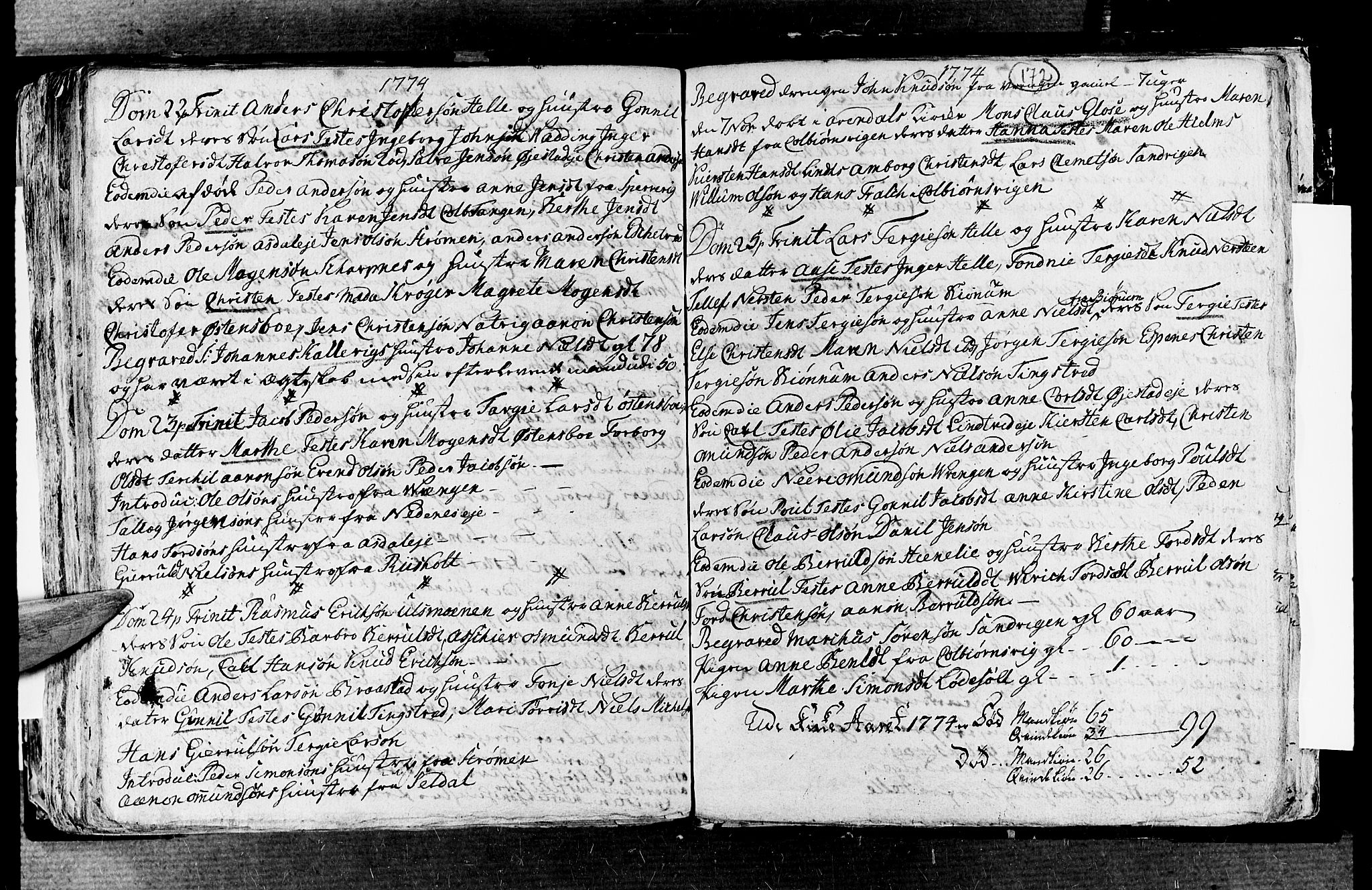 Øyestad sokneprestkontor, AV/SAK-1111-0049/F/Fa/L0006: Parish register (official) no. A 6, 1758-1776, p. 172