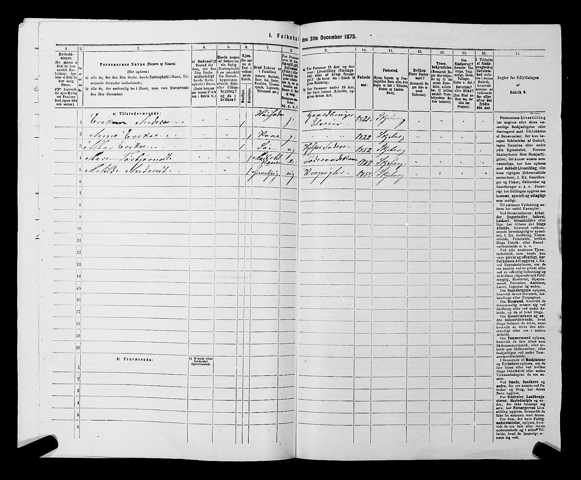 RA, 1875 census for 0115P Skjeberg, 1875, p. 1168