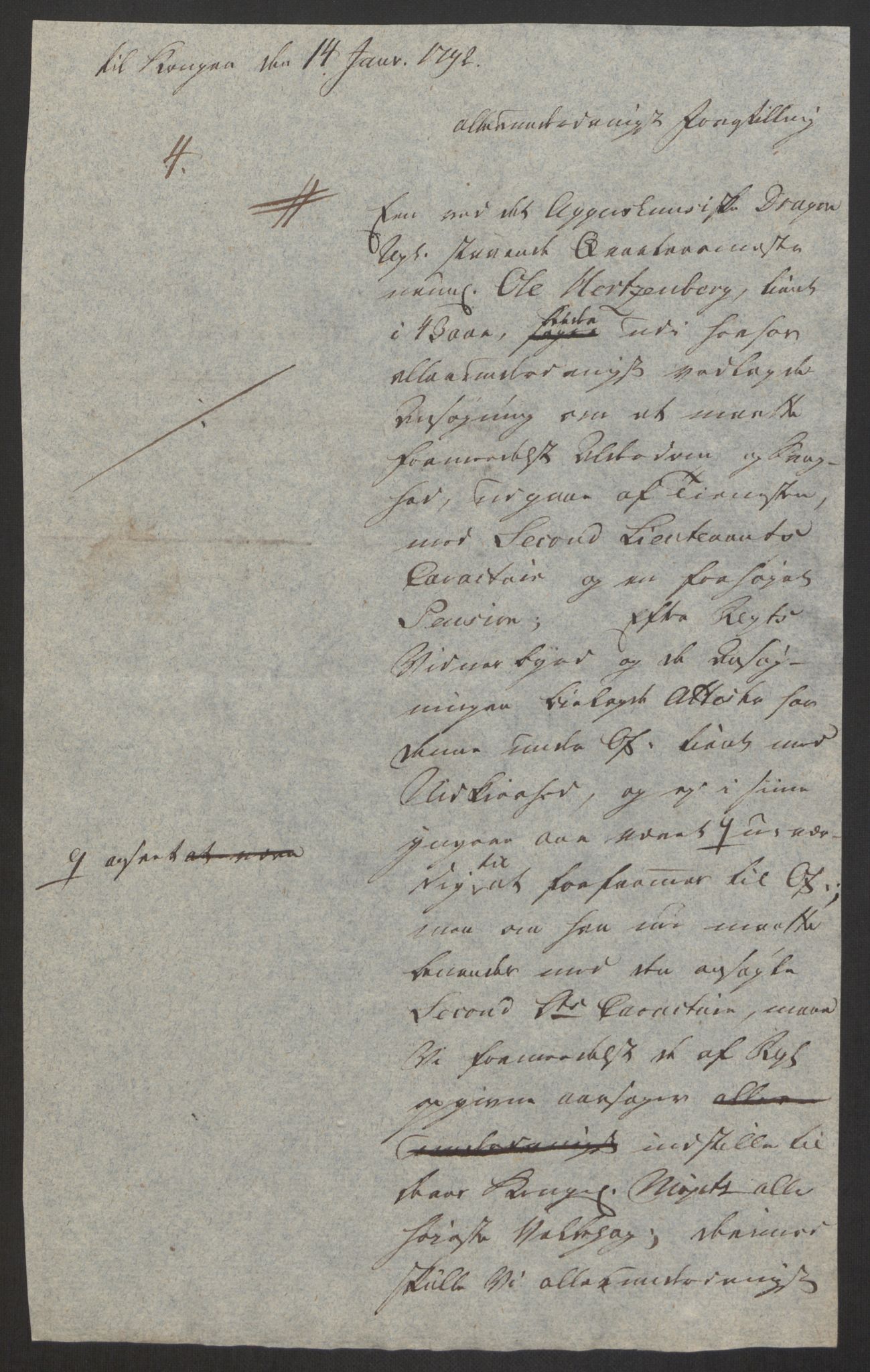 Forsvaret, Den norske kvesthuskasse/krigshospitalkasse, AV/RA-RAFA-1887/F/Fa/L0008: Konsepter, 1790-1793, p. 723