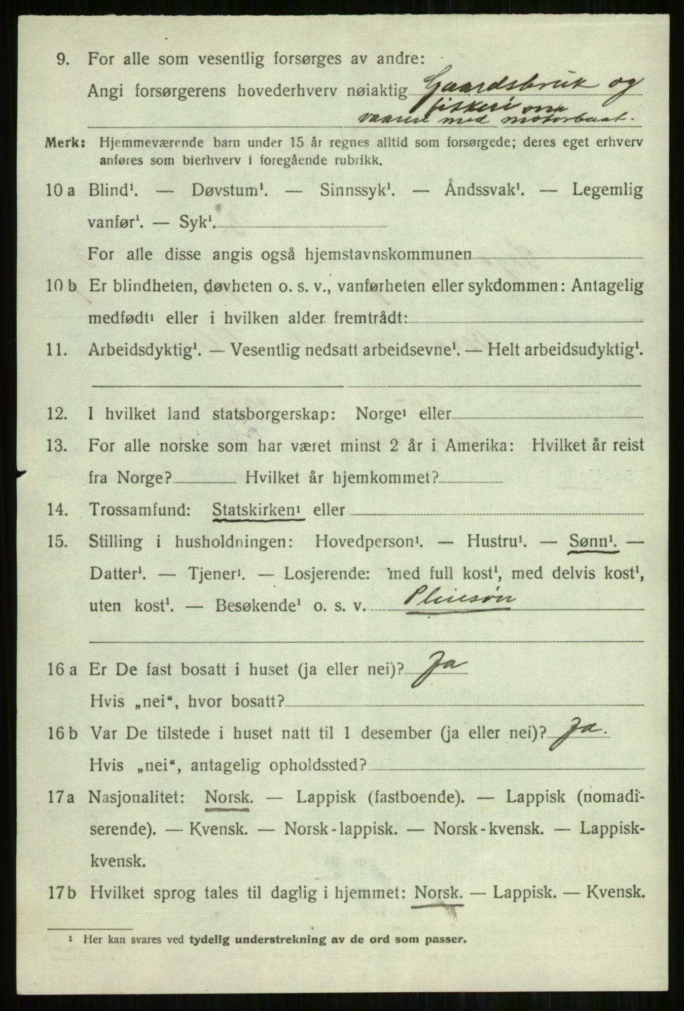 SATØ, 1920 census for Skjervøy, 1920, p. 2114