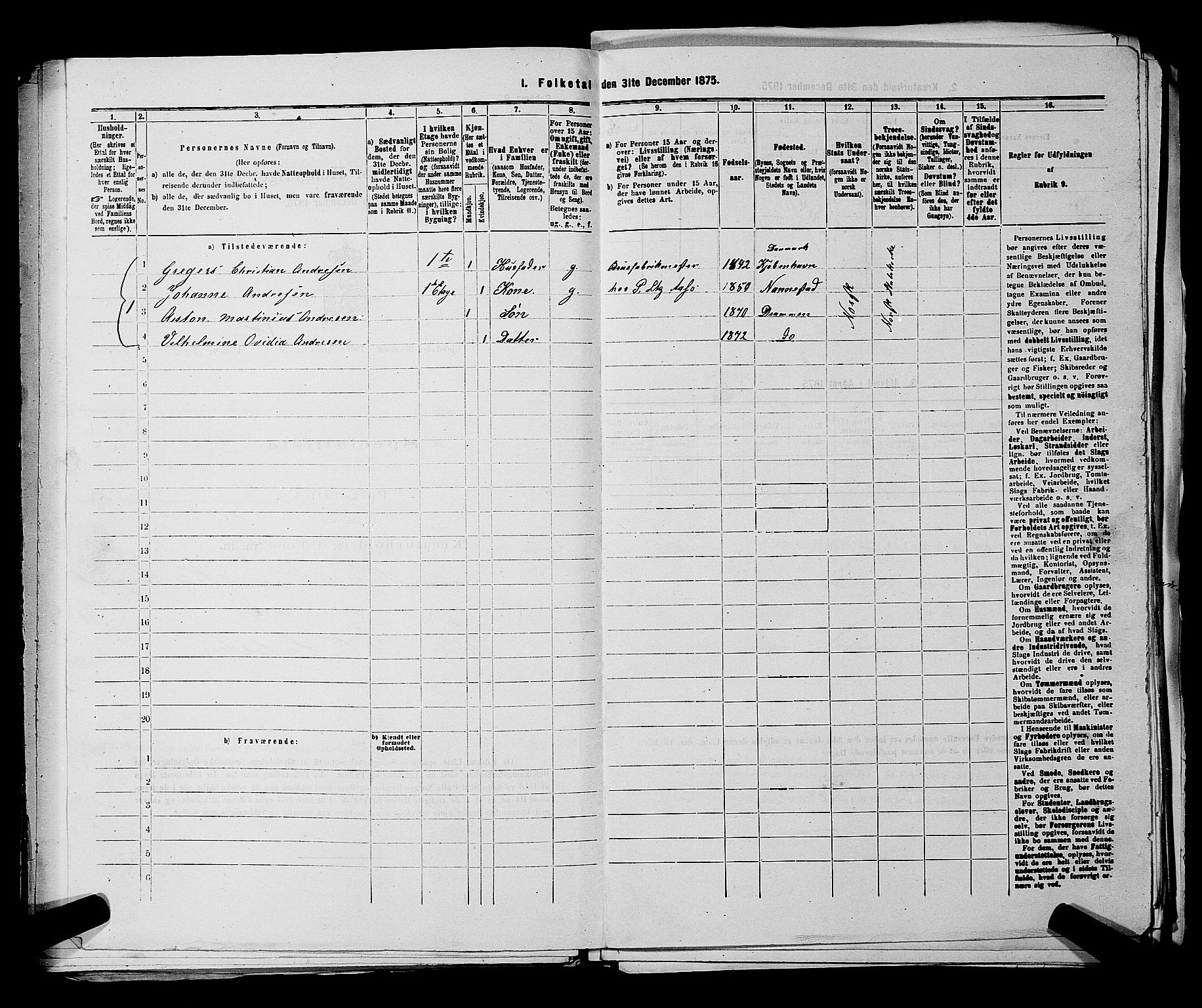 SAKO, 1875 census for 0602 Drammen, 1875, p. 1682