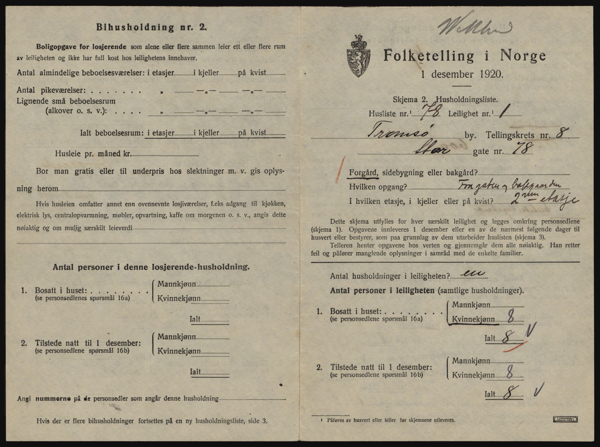 SATØ, 1920 census for Tromsø, 1920, p. 4679