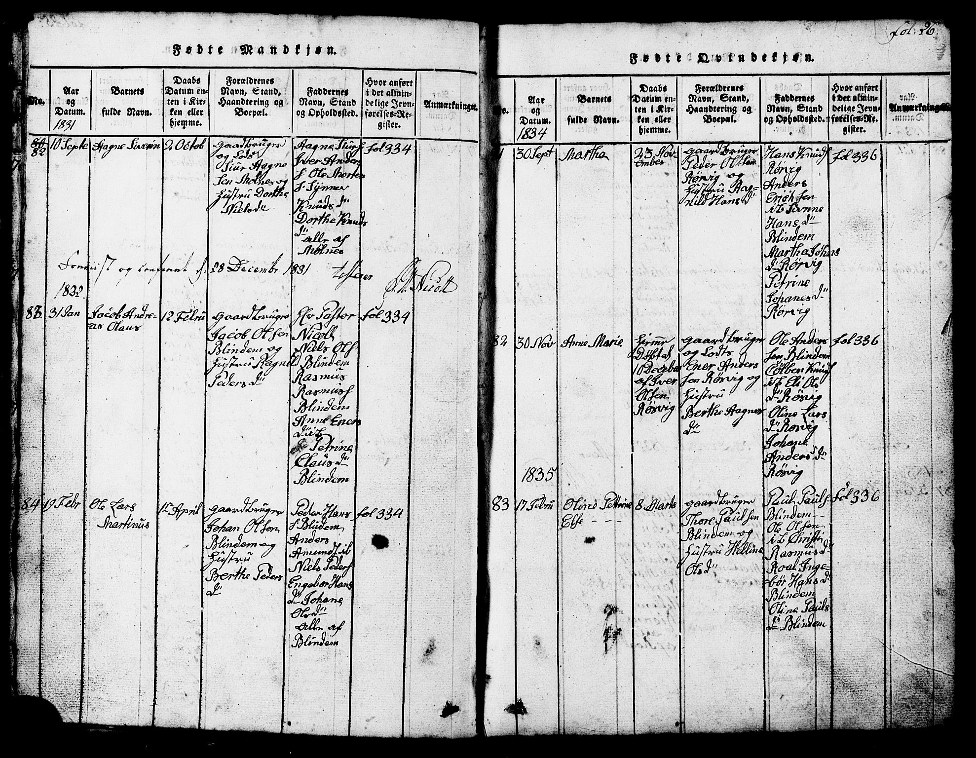 Ministerialprotokoller, klokkerbøker og fødselsregistre - Møre og Romsdal, SAT/A-1454/537/L0520: Parish register (copy) no. 537C01, 1819-1868, p. 26