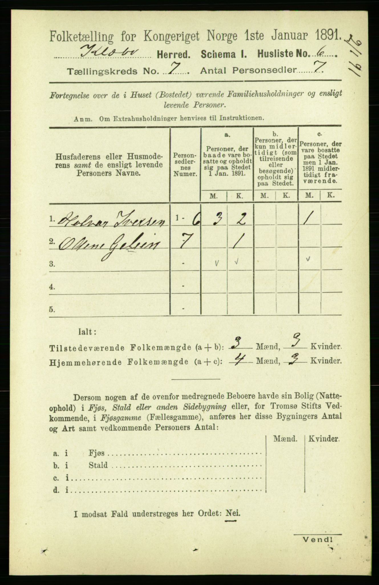 RA, 1891 census for 1662 Klæbu, 1891, p. 1328