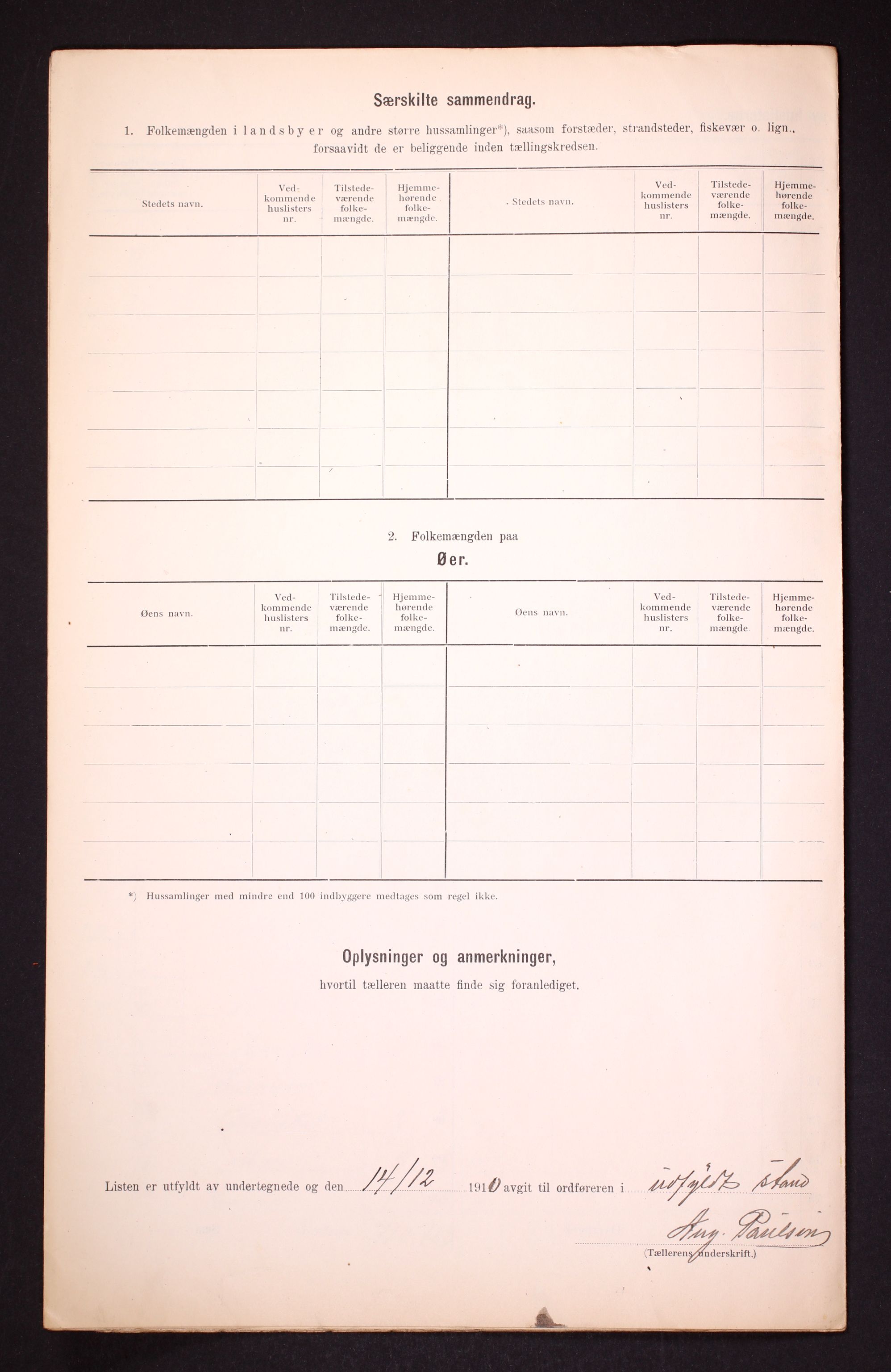 RA, 1910 census for Biri, 1910, p. 12