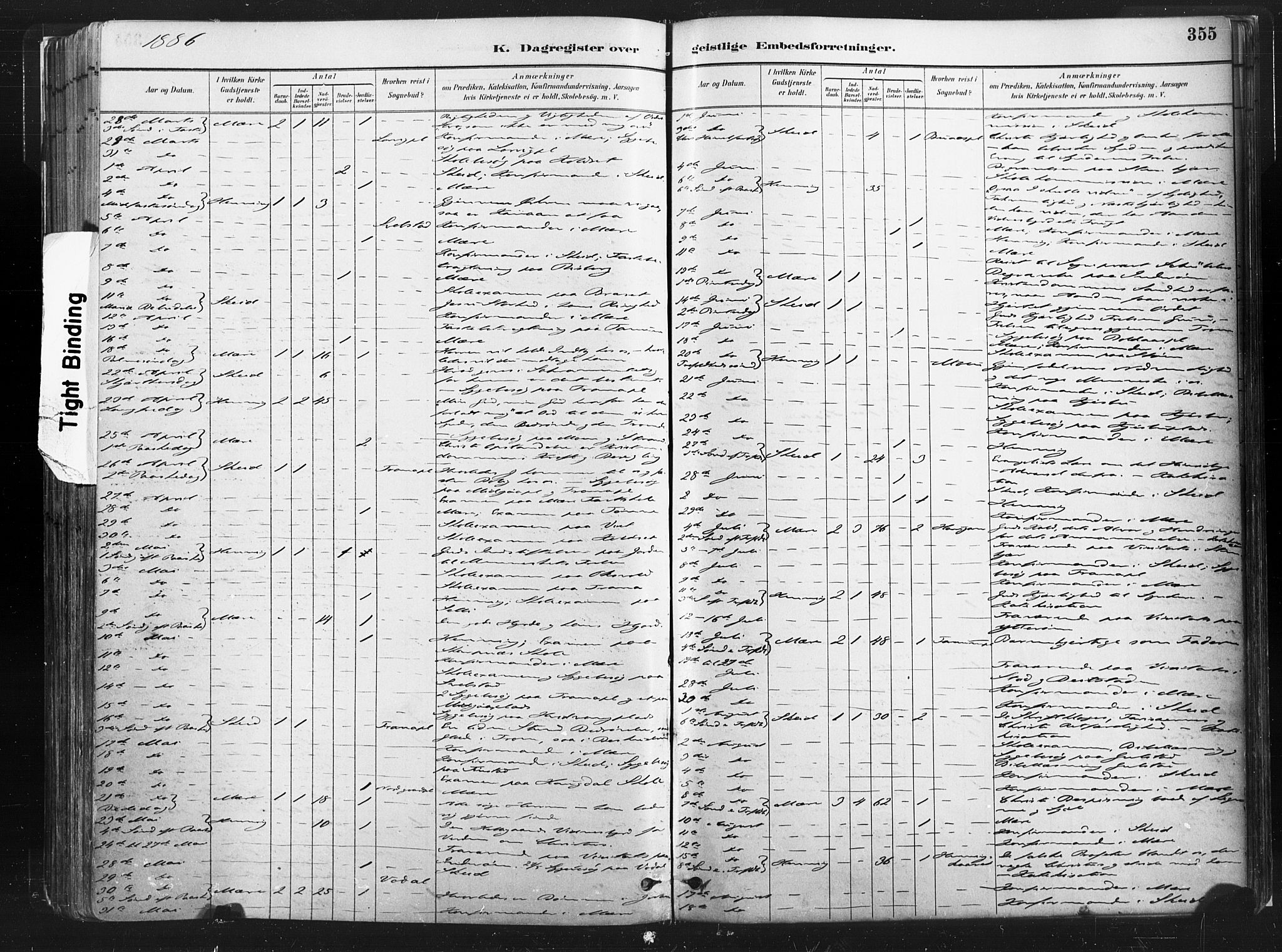 Ministerialprotokoller, klokkerbøker og fødselsregistre - Nord-Trøndelag, SAT/A-1458/735/L0351: Parish register (official) no. 735A10, 1884-1908, p. 355