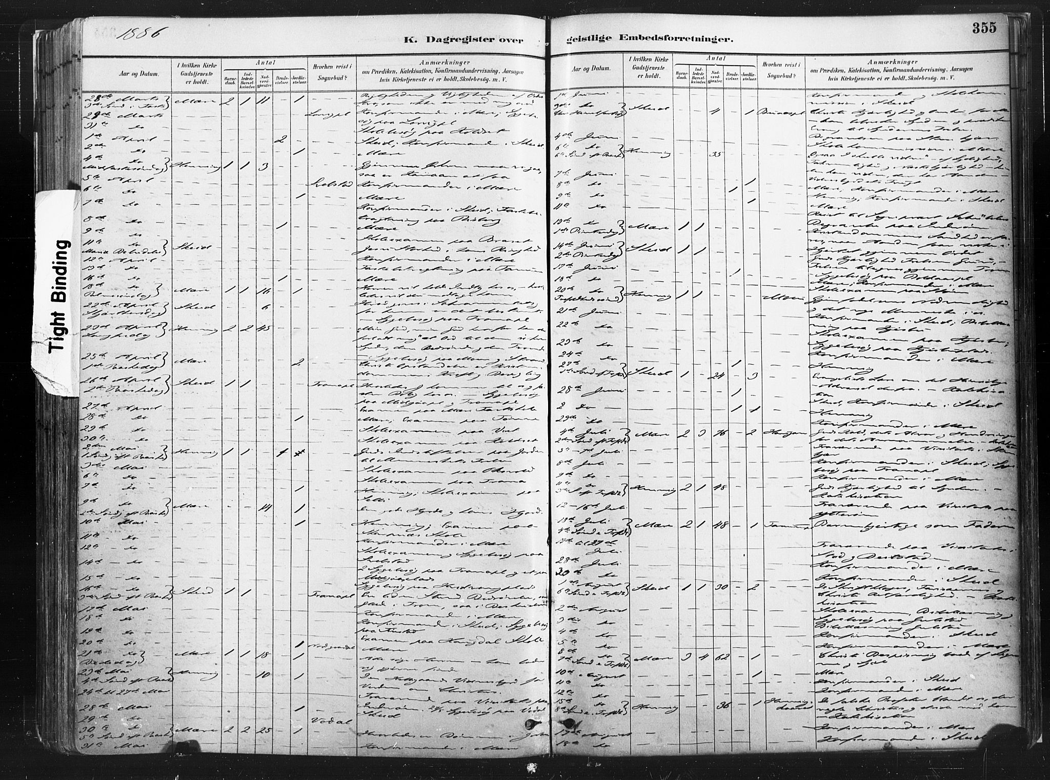 Ministerialprotokoller, klokkerbøker og fødselsregistre - Nord-Trøndelag, AV/SAT-A-1458/735/L0351: Parish register (official) no. 735A10, 1884-1908, p. 355