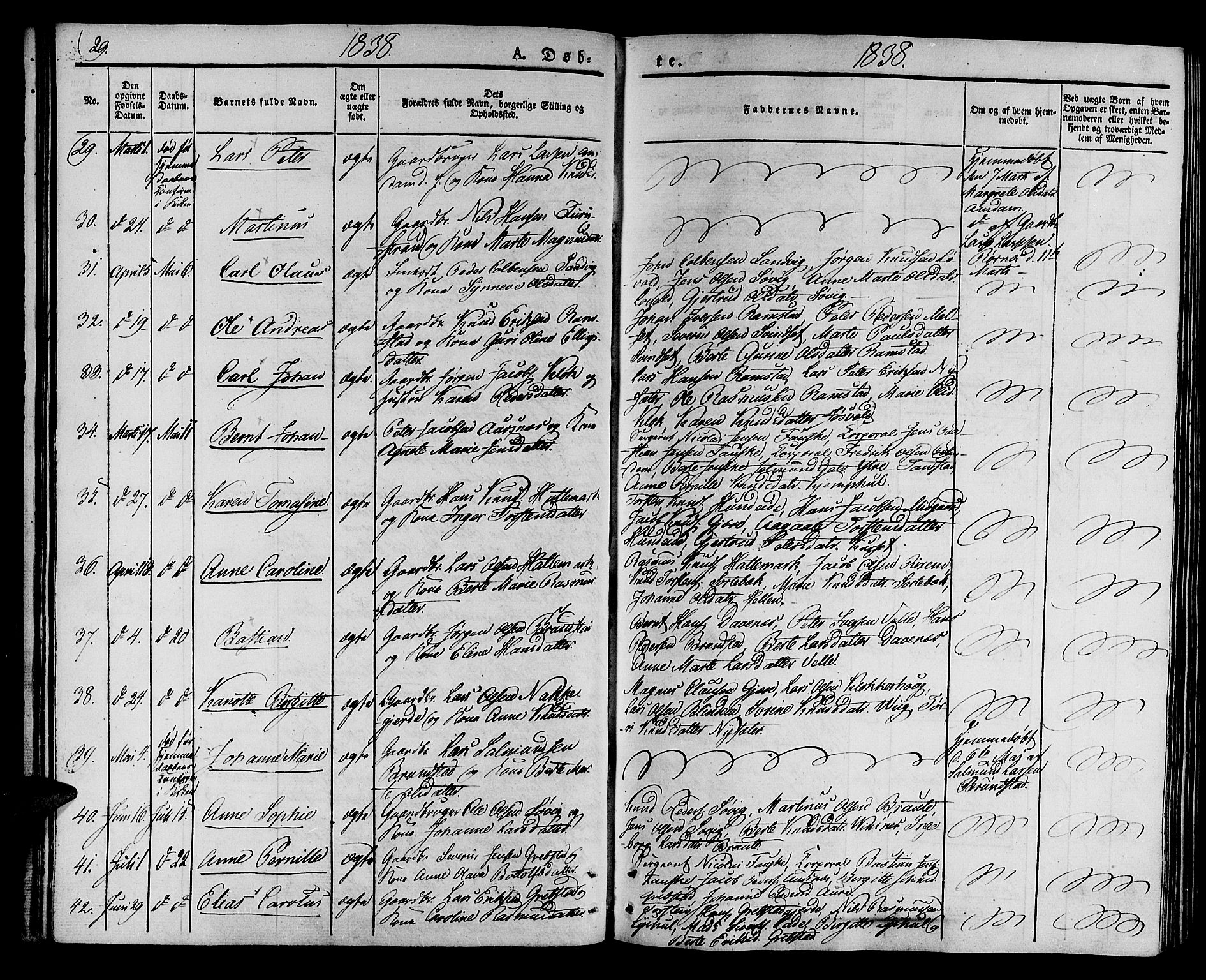 Ministerialprotokoller, klokkerbøker og fødselsregistre - Møre og Romsdal, AV/SAT-A-1454/522/L0311: Parish register (official) no. 522A06, 1832-1842, p. 29