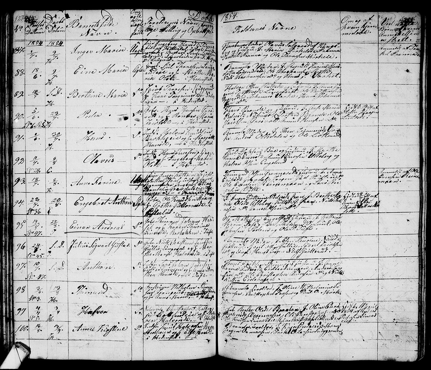 Sandsvær kirkebøker, AV/SAKO-A-244/G/Ga/L0004: Parish register (copy) no. I 4, 1840-1856, p. 127