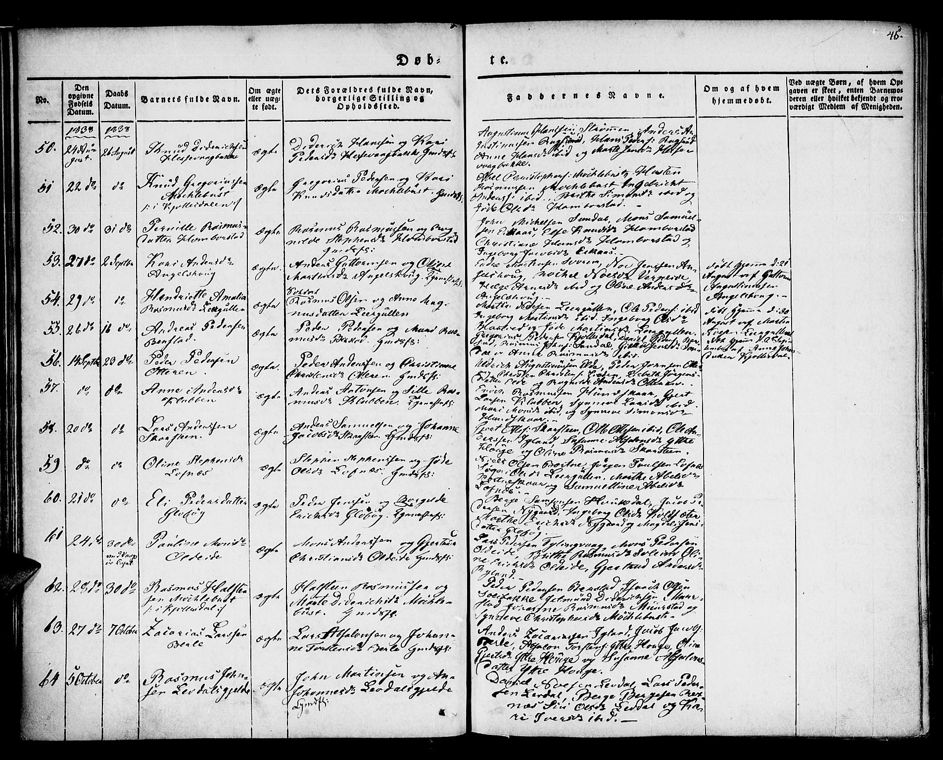 Davik sokneprestembete, AV/SAB-A-79701/H/Haa/Haaa/L0004: Parish register (official) no. A 4, 1830-1849, p. 45