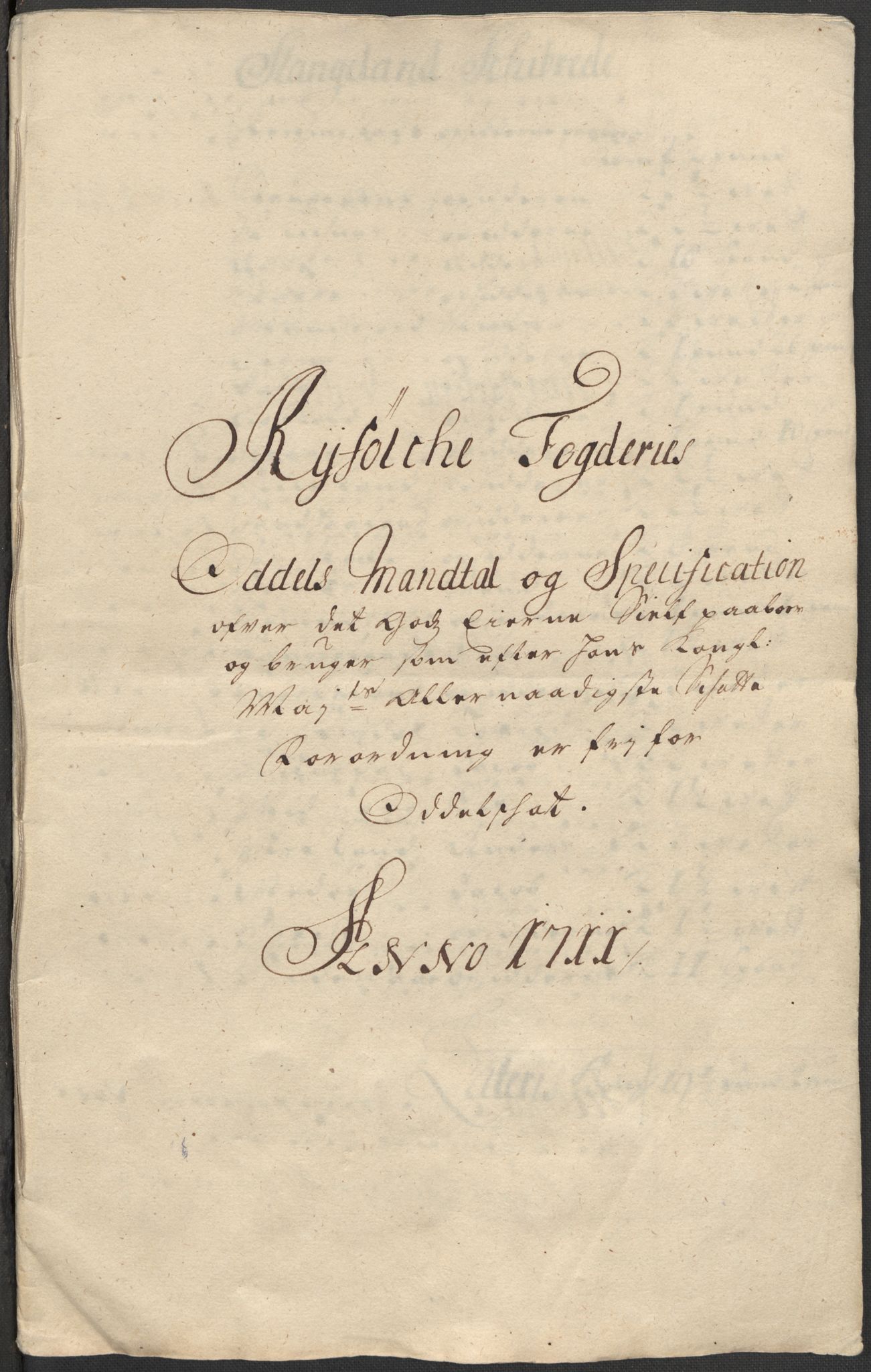 Rentekammeret inntil 1814, Reviderte regnskaper, Fogderegnskap, RA/EA-4092/R47/L2864: Fogderegnskap Ryfylke, 1711, p. 141