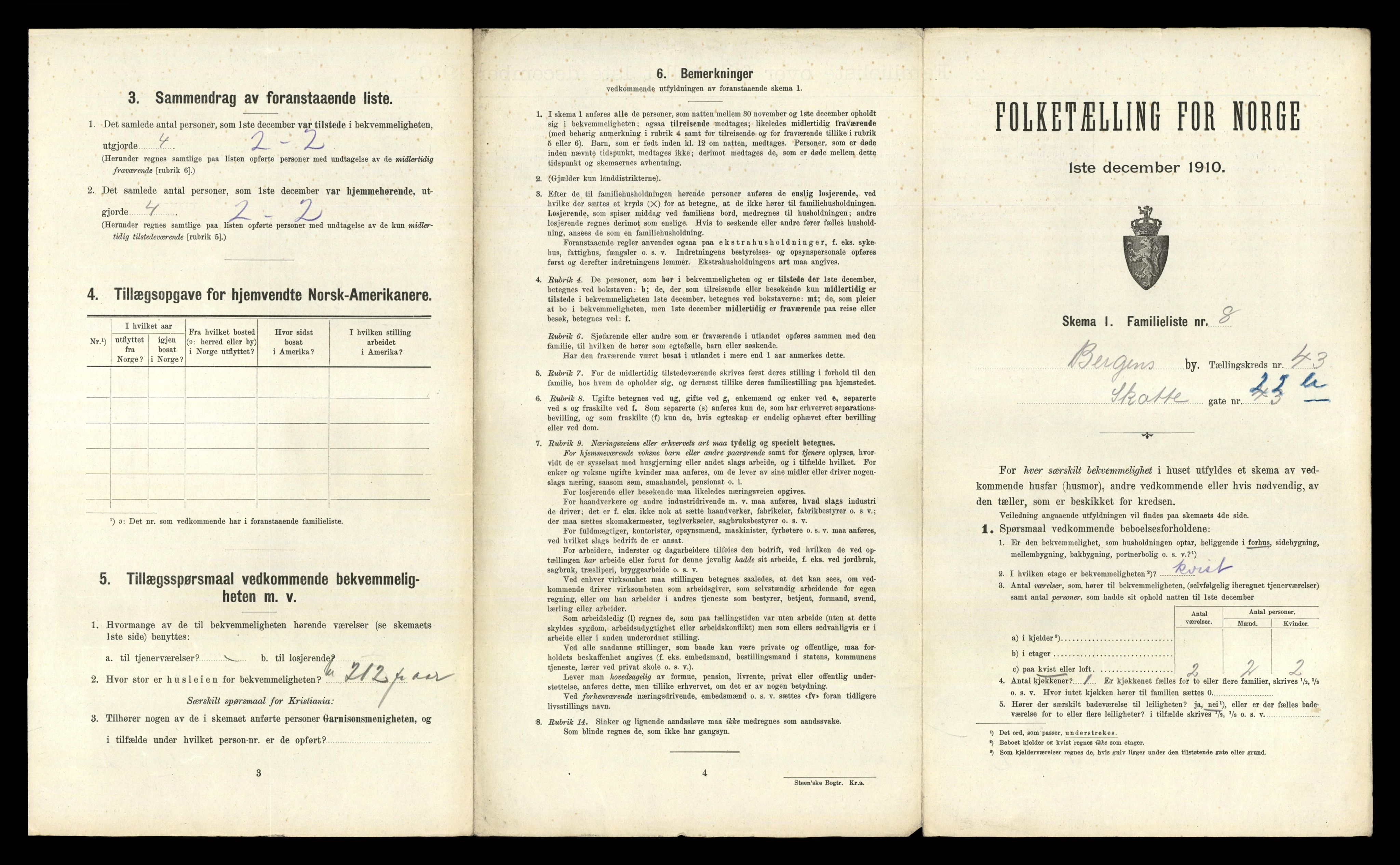 RA, 1910 census for Bergen, 1910, p. 14891