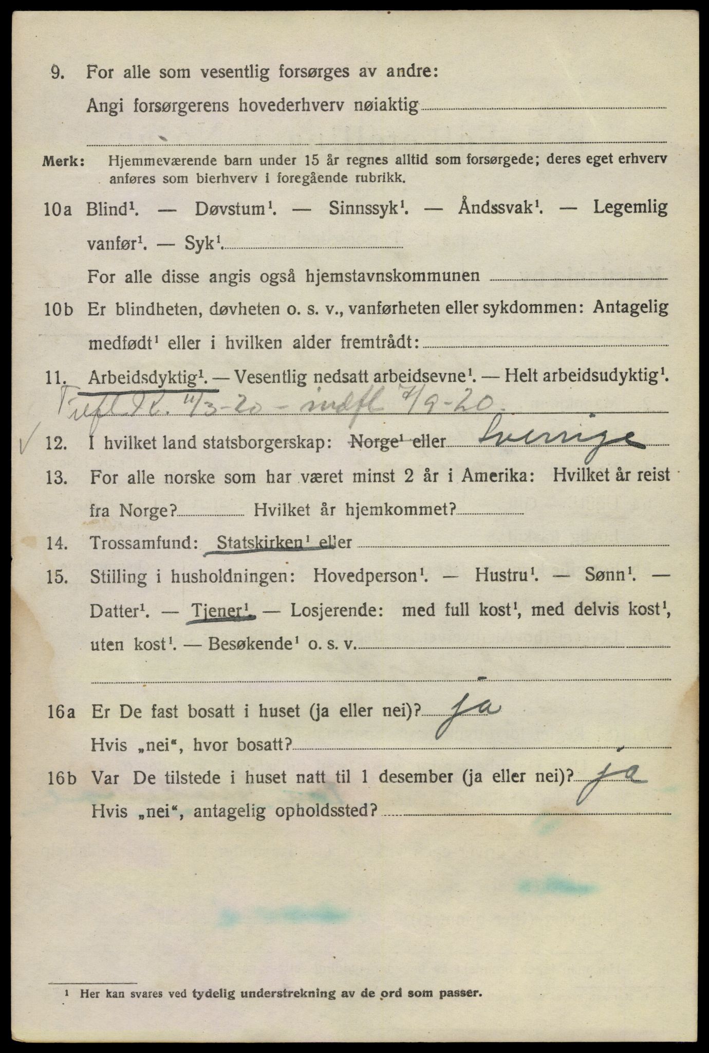 SAO, 1920 census for Kristiania, 1920, p. 590826