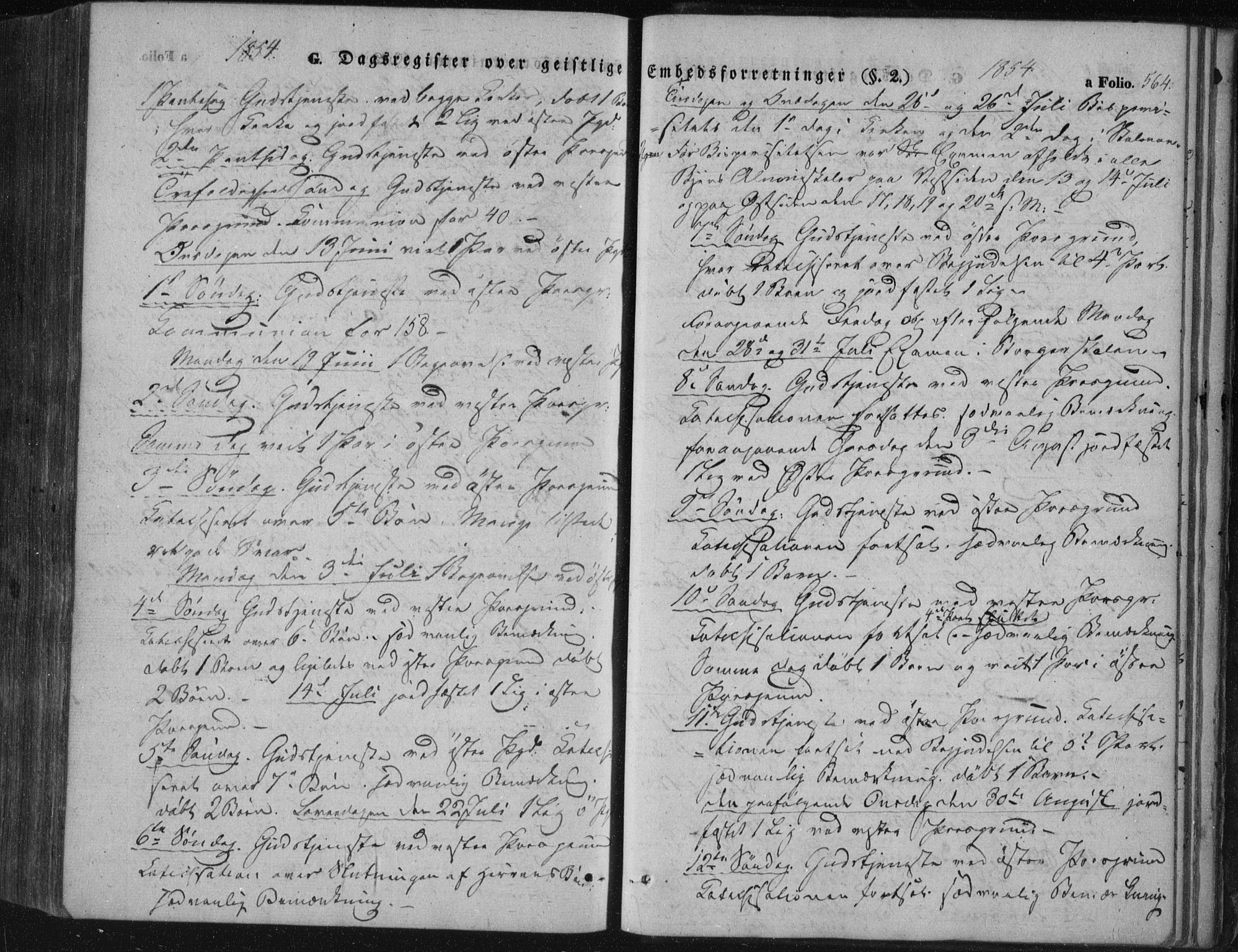 Porsgrunn kirkebøker , SAKO/A-104/F/Fa/L0006: Parish register (official) no. 6, 1841-1857, p. 564