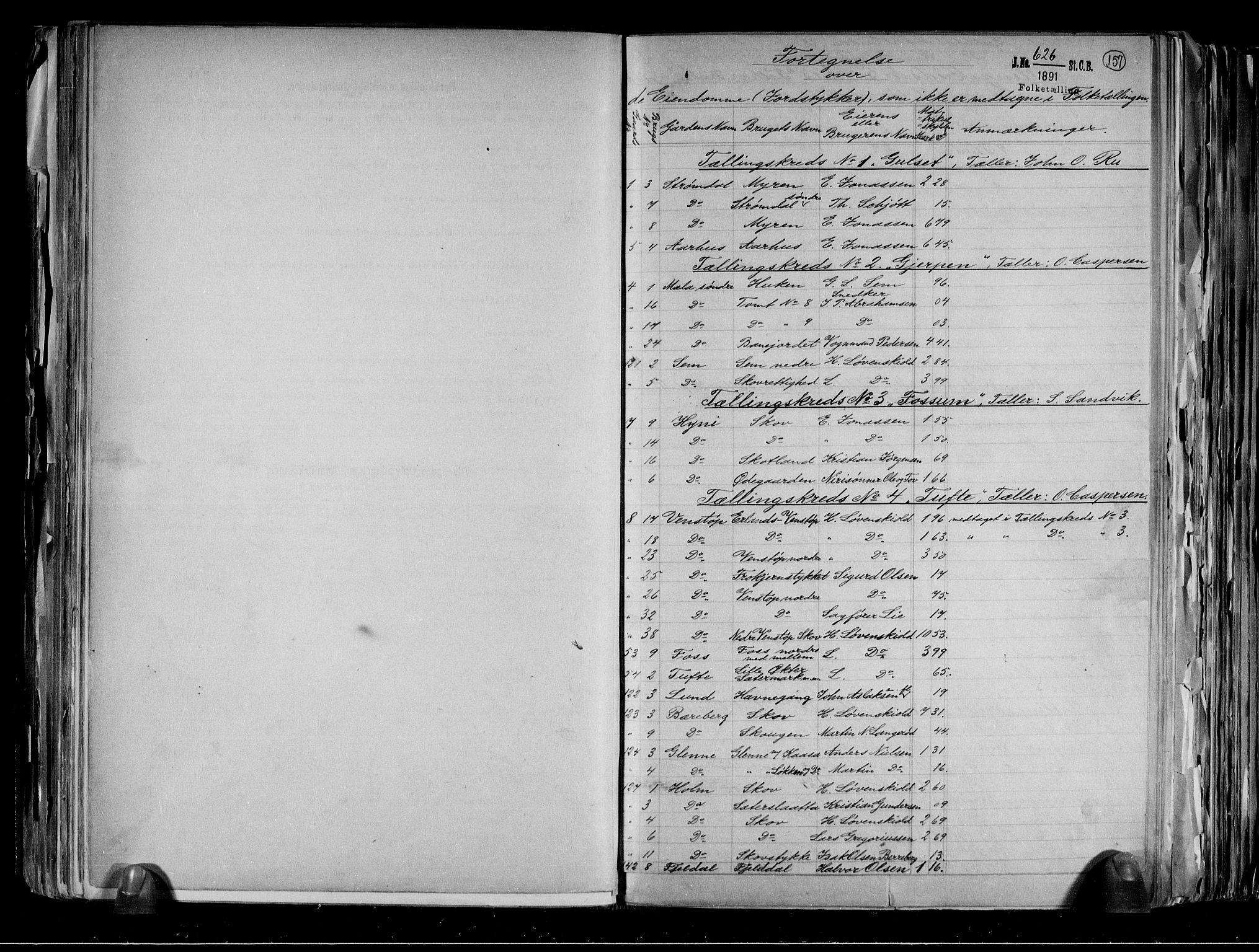 RA, 1891 census for 0812 Gjerpen, 1891, p. 4