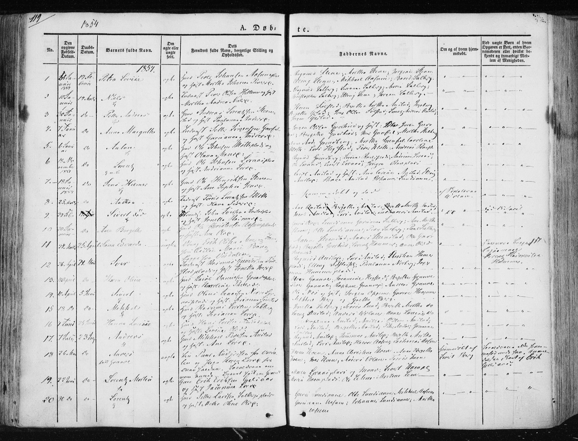 Ministerialprotokoller, klokkerbøker og fødselsregistre - Nord-Trøndelag, AV/SAT-A-1458/730/L0280: Parish register (official) no. 730A07 /2, 1840-1854, p. 119