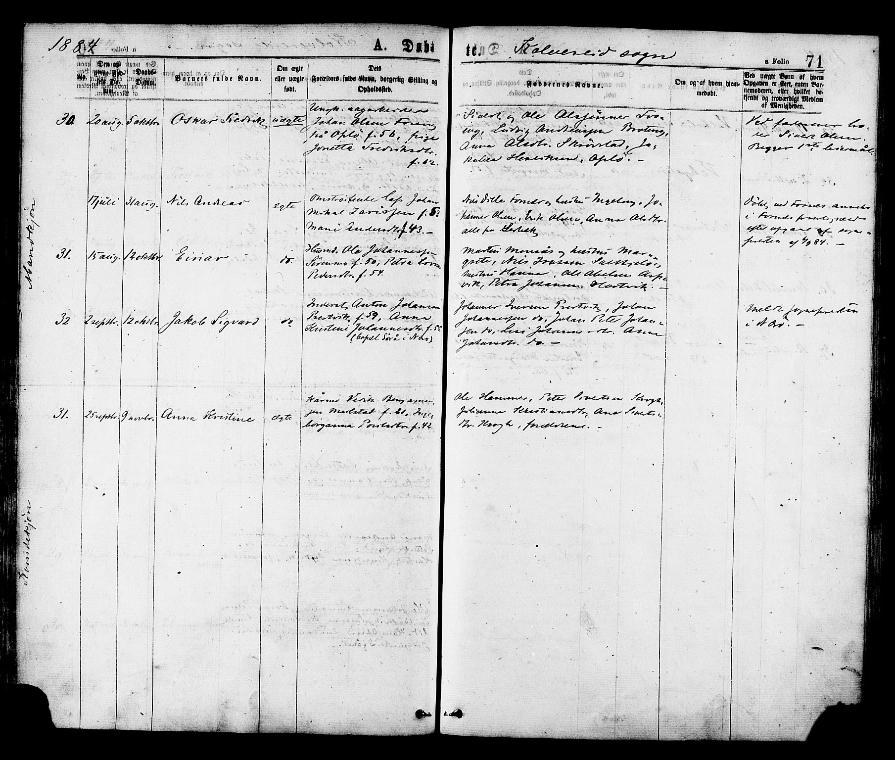 Ministerialprotokoller, klokkerbøker og fødselsregistre - Nord-Trøndelag, SAT/A-1458/780/L0642: Parish register (official) no. 780A07 /1, 1874-1885, p. 71
