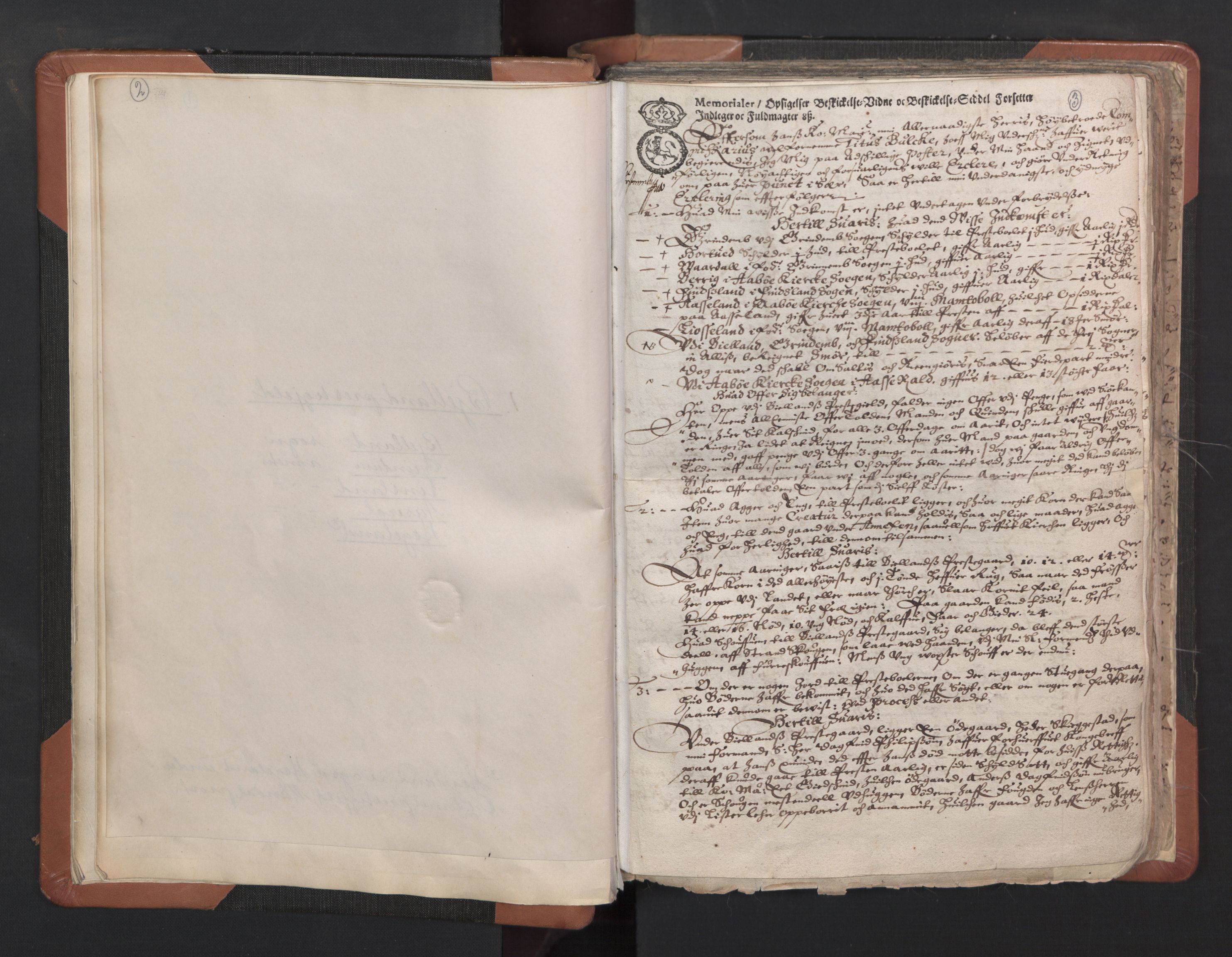 RA, Vicar's Census 1664-1666, no. 16: Lista deanery, 1664-1666, p. 2-3