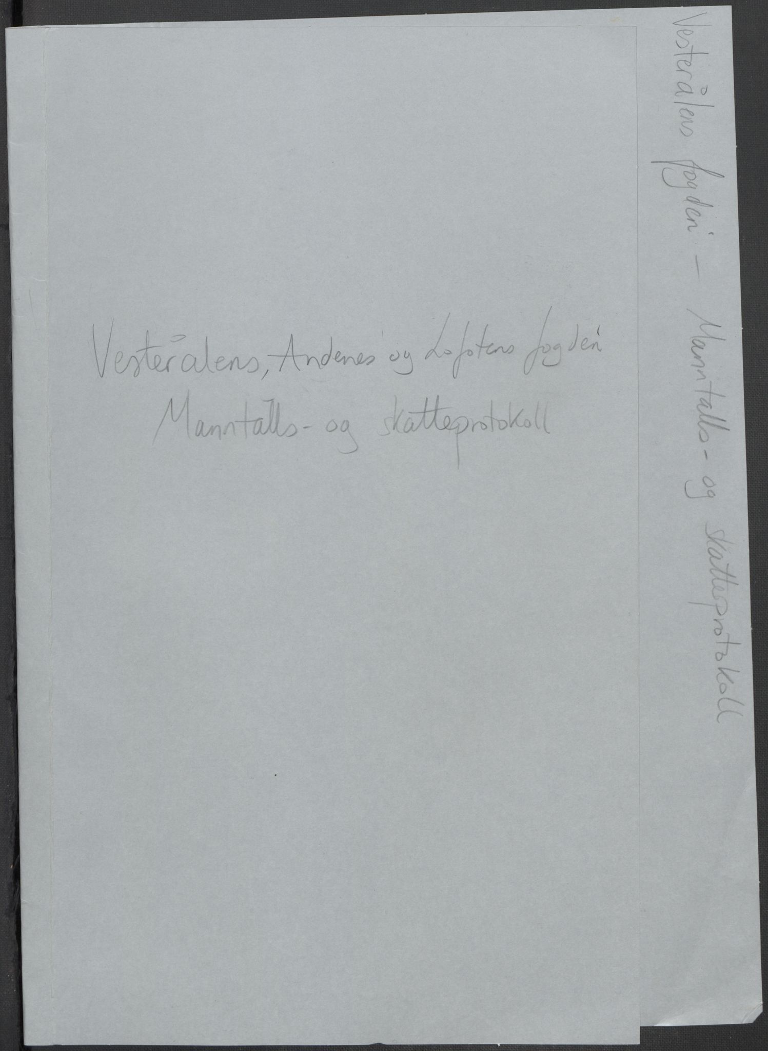 Rentekammeret inntil 1814, Reviderte regnskaper, Mindre regnskaper, AV/RA-EA-4068/Rf/Rfe/L0055: Vesterålen, Andenes og Lofoten fogderi, 1789, p. 165