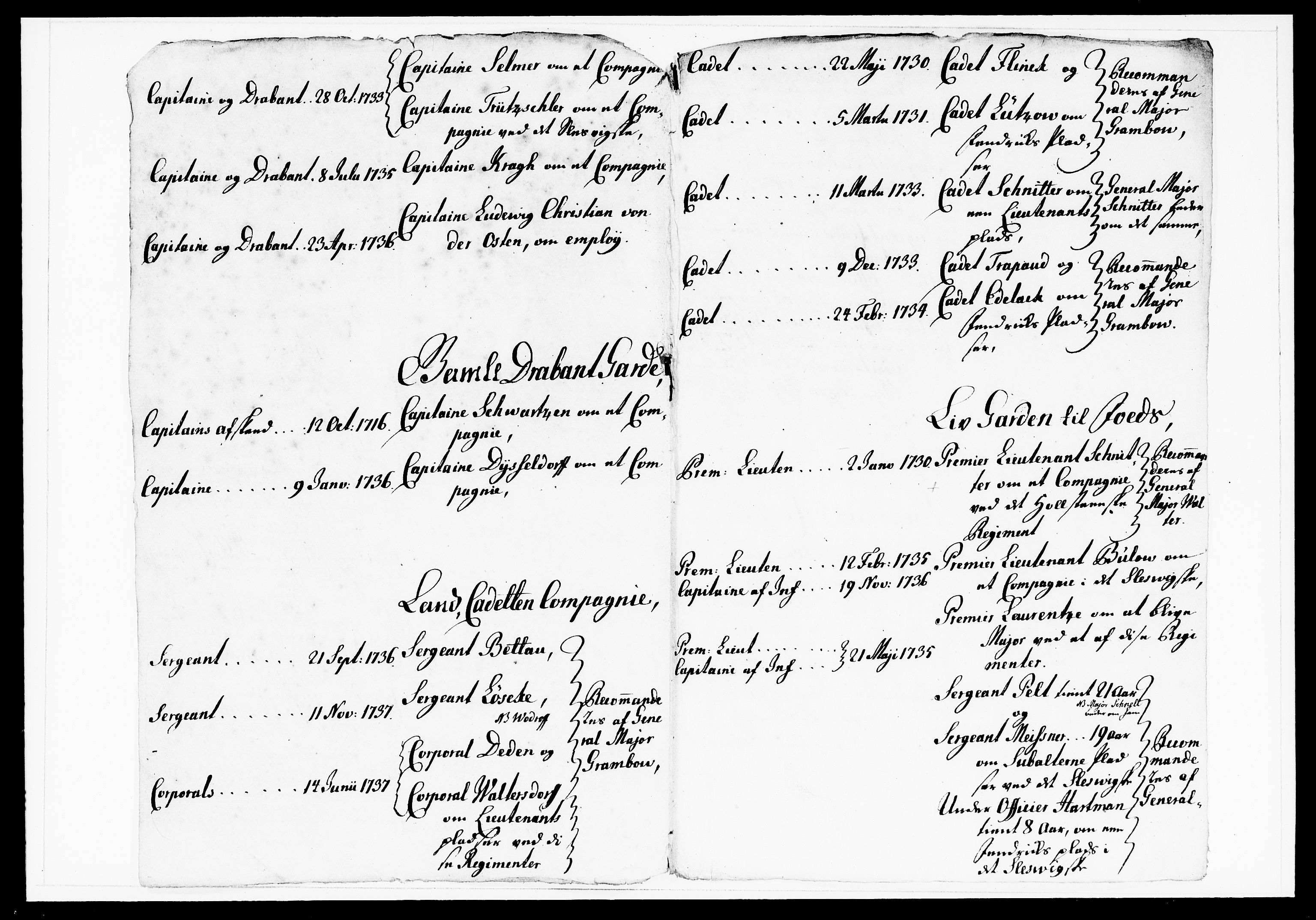 Krigskollegiet, Krigskancelliet, DRA/A-0006/-/1143-1150: Refererede sager, 1738, p. 196