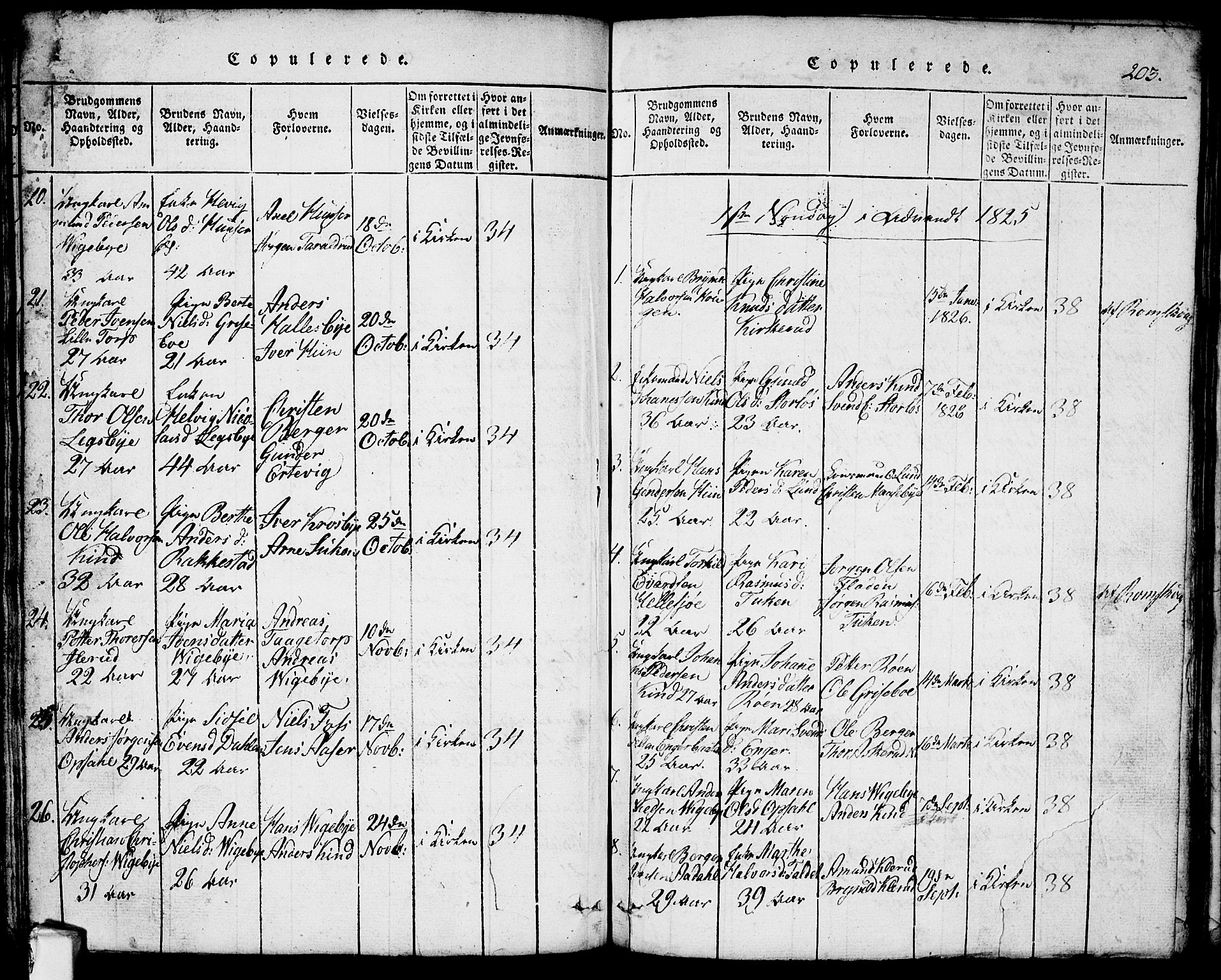 Rødenes prestekontor Kirkebøker, SAO/A-2005/G/Ga/L0001: Parish register (copy) no.  I 1, 1814-1841, p. 203