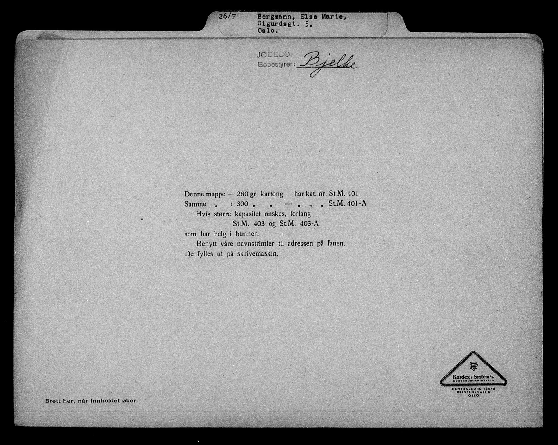 Justisdepartementet, Tilbakeføringskontoret for inndratte formuer, AV/RA-S-1564/H/Hc/Hcc/L0921: --, 1945-1947, p. 67