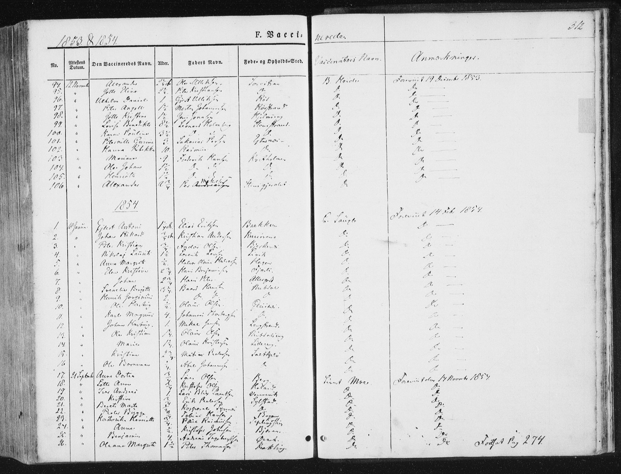 Ministerialprotokoller, klokkerbøker og fødselsregistre - Nord-Trøndelag, SAT/A-1458/780/L0640: Parish register (official) no. 780A05, 1845-1856, p. 312