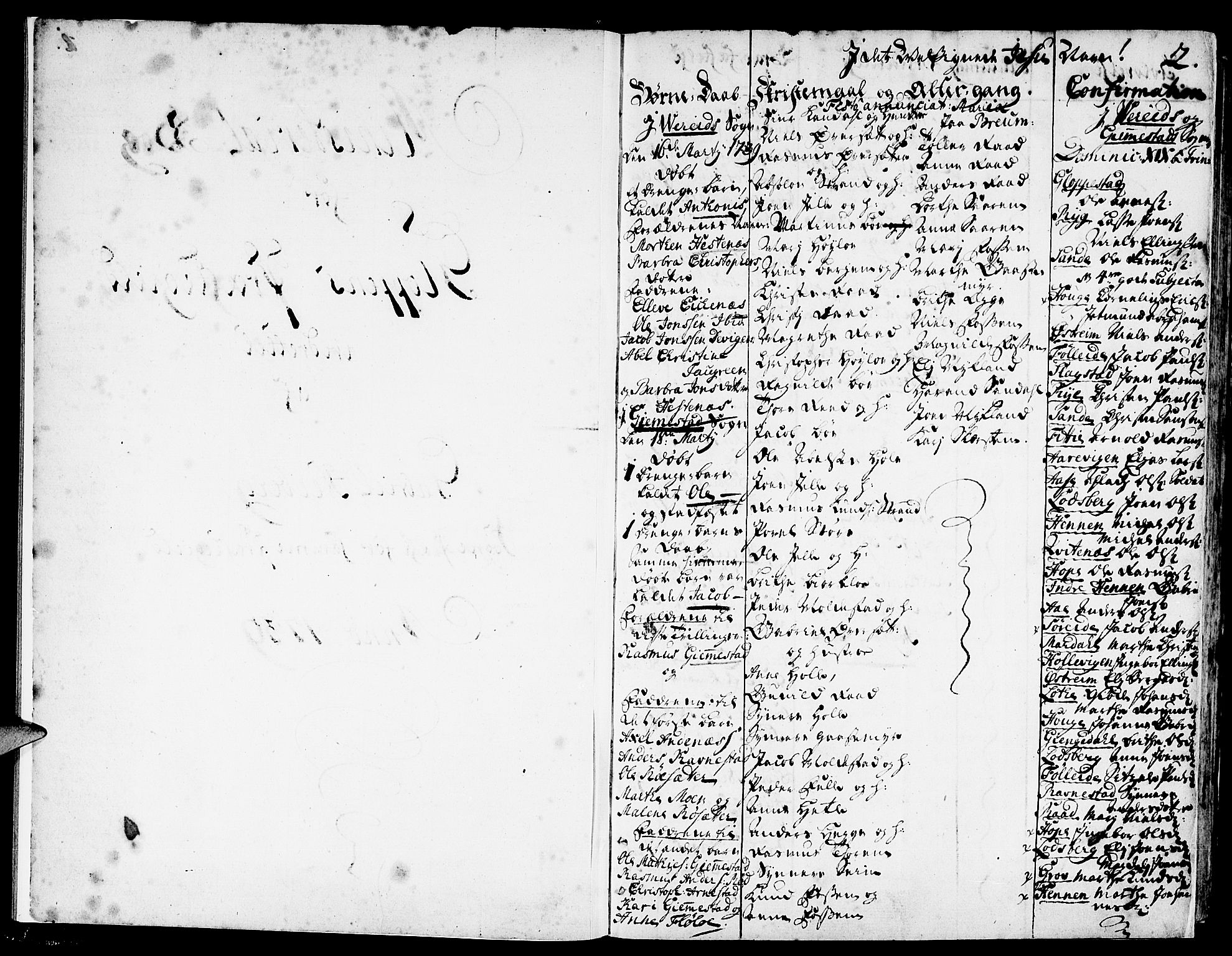 Gloppen sokneprestembete, SAB/A-80101/H/Haa/Haaa/L0003: Parish register (official) no. A 3, 1739-1757, p. 2