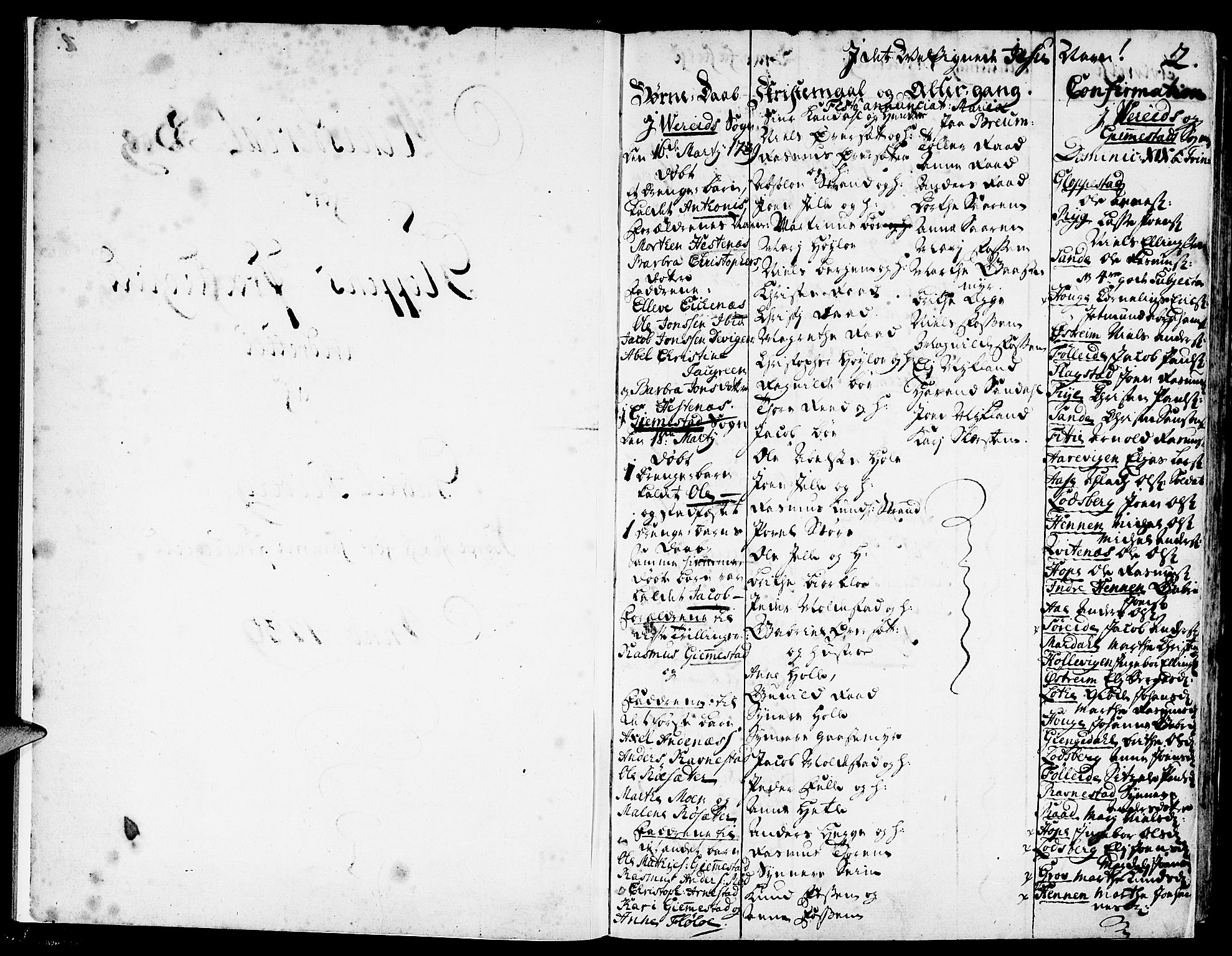 Gloppen sokneprestembete, AV/SAB-A-80101/H/Haa/Haaa/L0003: Parish register (official) no. A 3, 1739-1757, p. 2