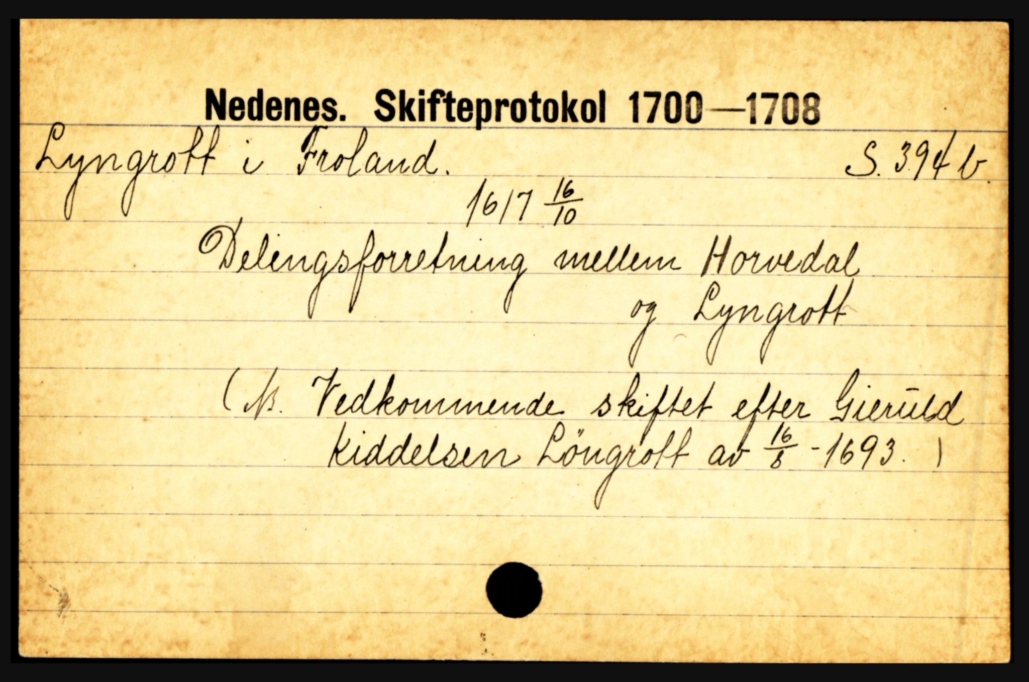 Nedenes sorenskriveri før 1824, AV/SAK-1221-0007/H, p. 18669